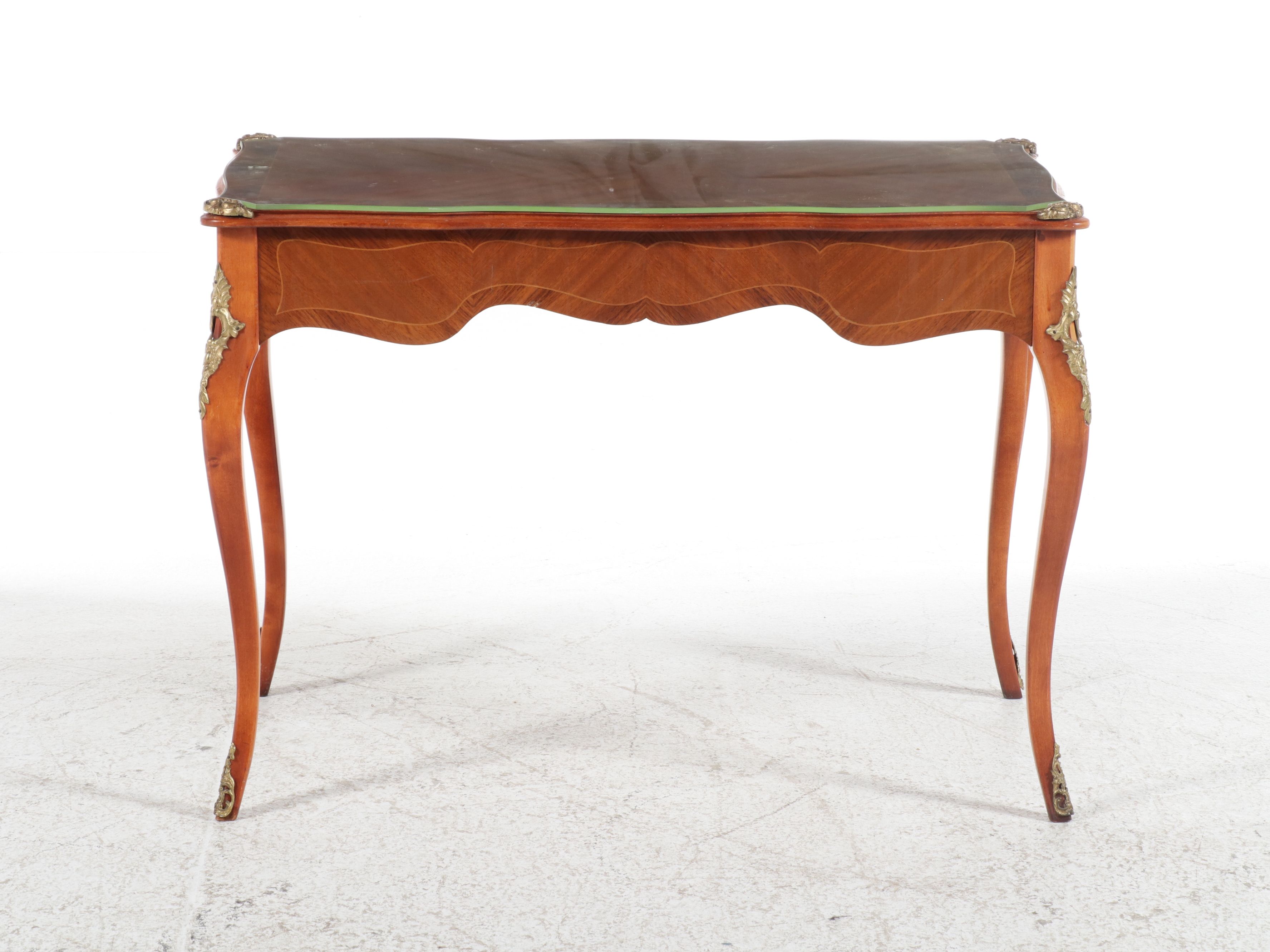 Louis XV Style Parquetry Bureau Plat
