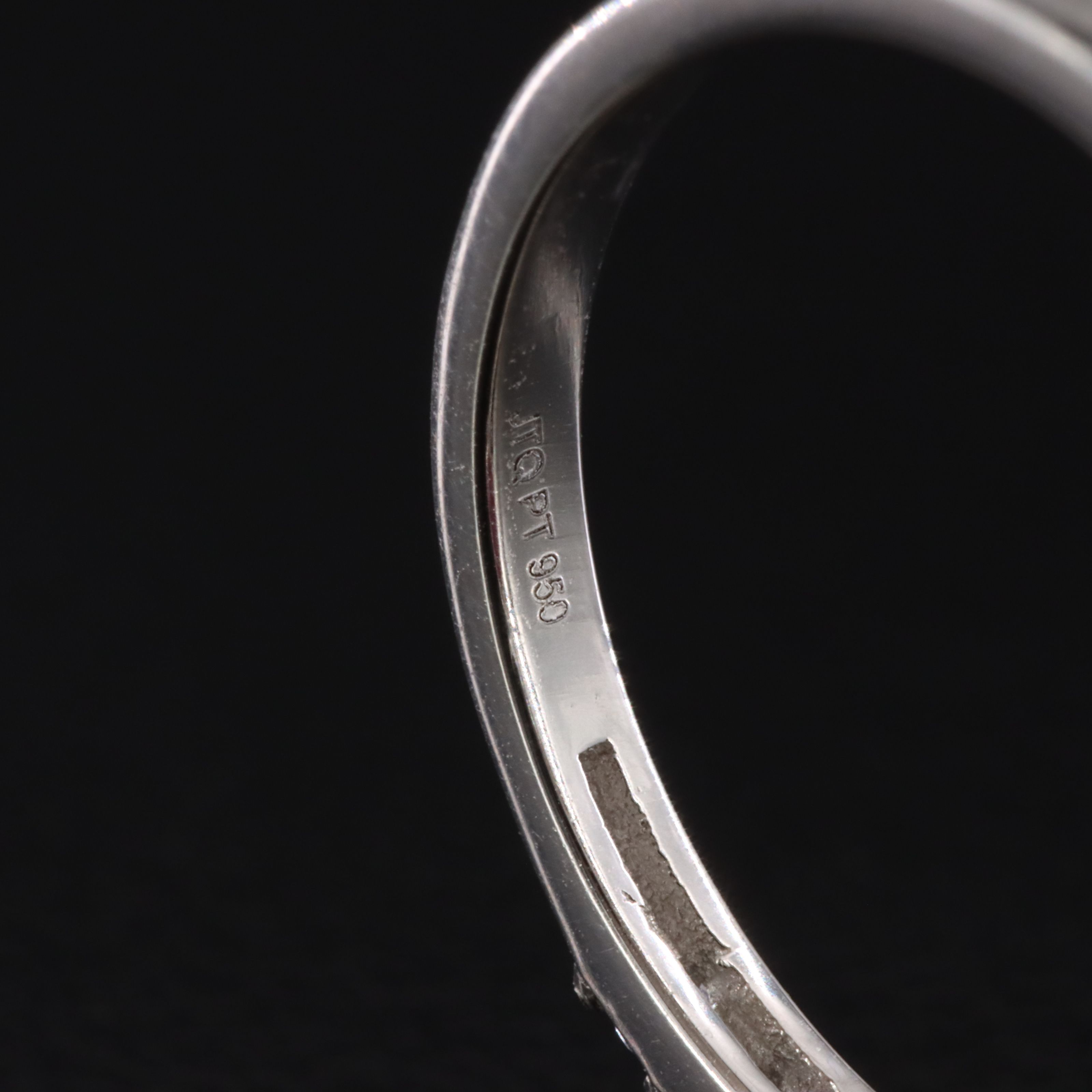 Platinum 6.55 CT Ruby and White Sapphire Ring