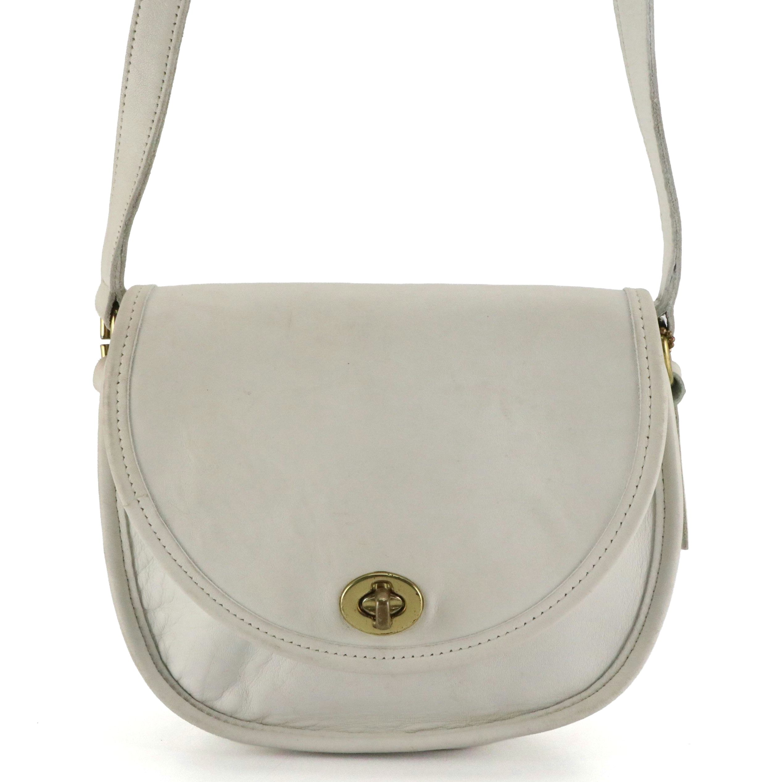 Coach Vintage Watson Crossbody Bag in White Leather