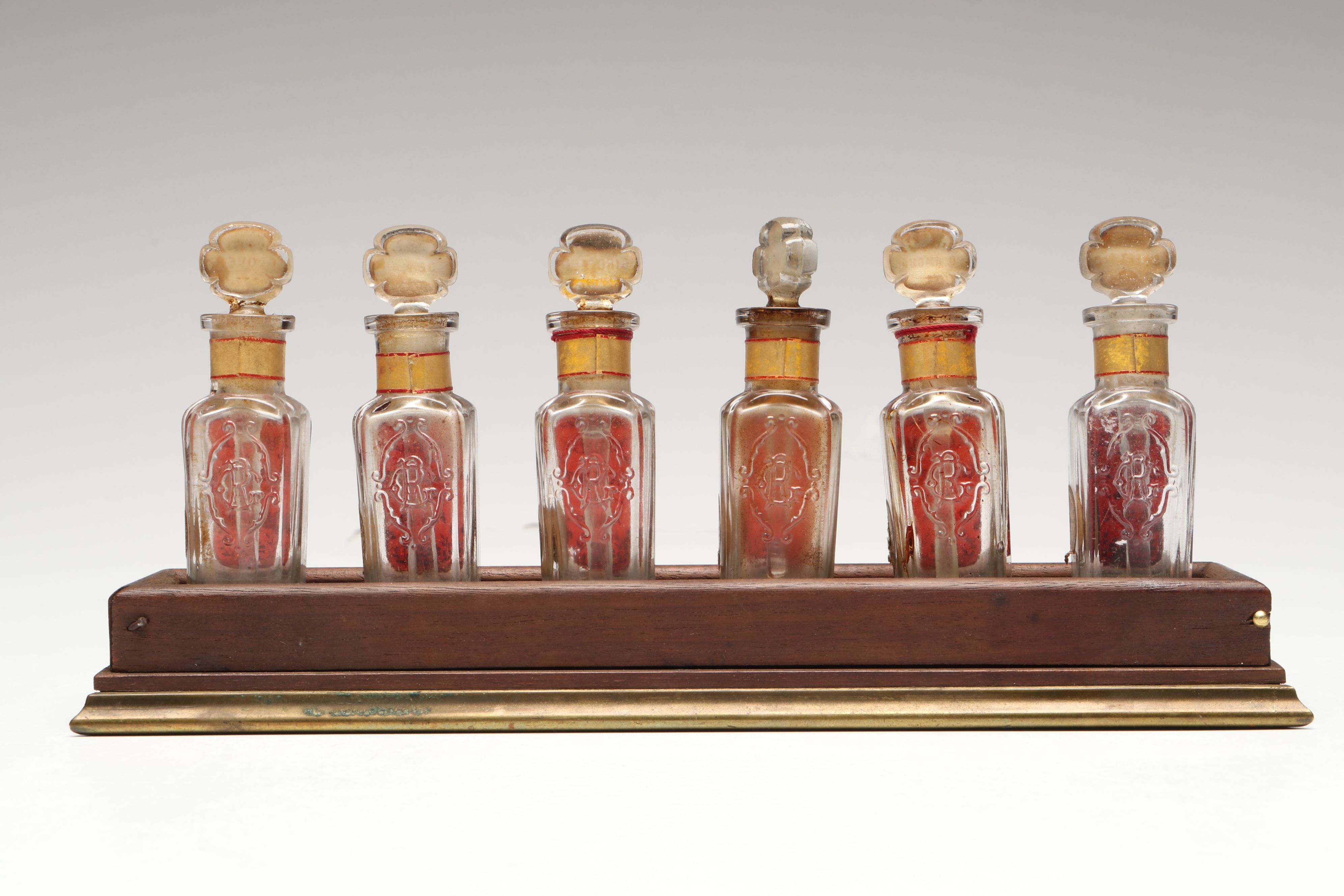 Roger & Gallet Perfume Bottle Display, Early 20th Century
