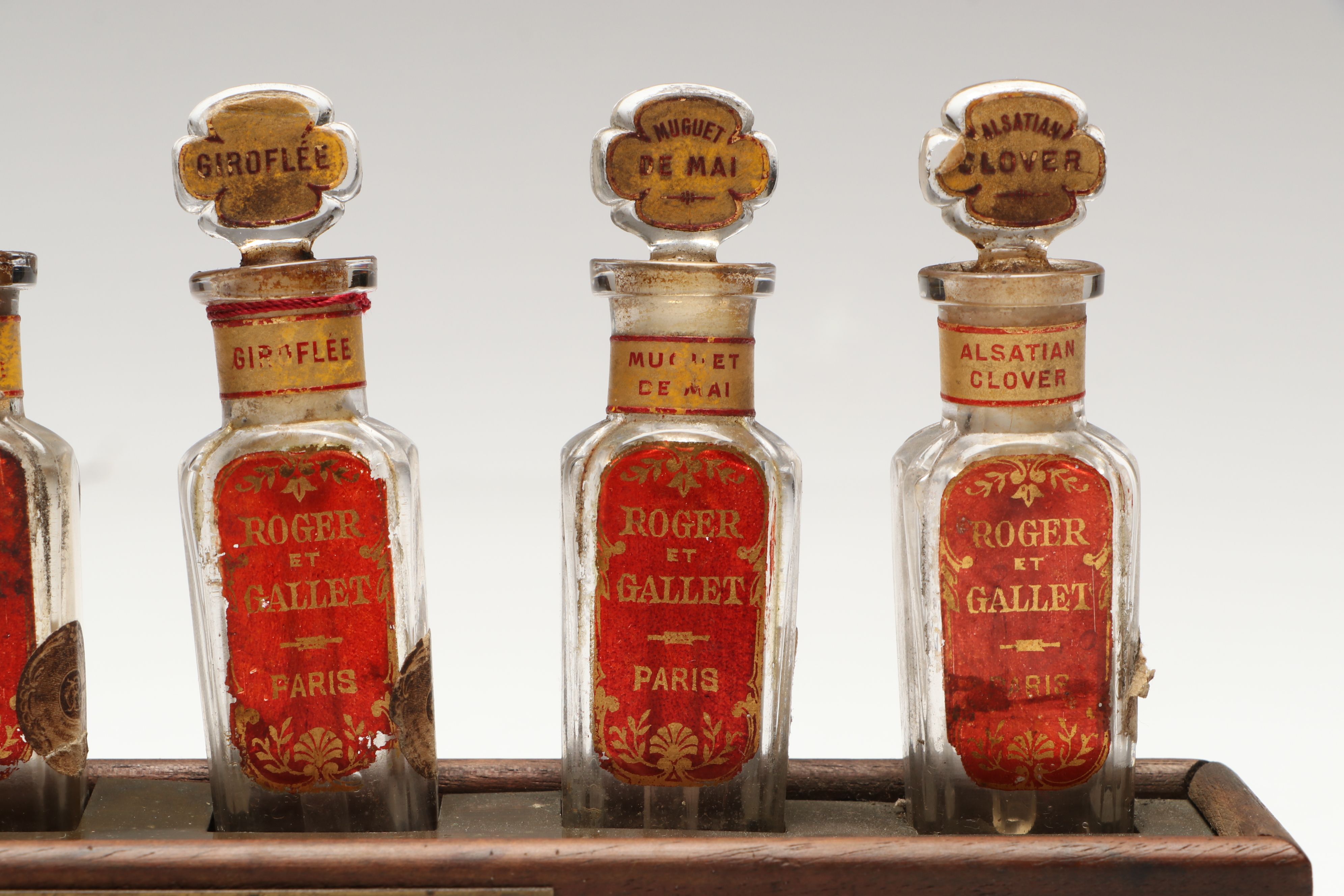 Roger & Gallet Perfume Bottle Display, Early 20th Century