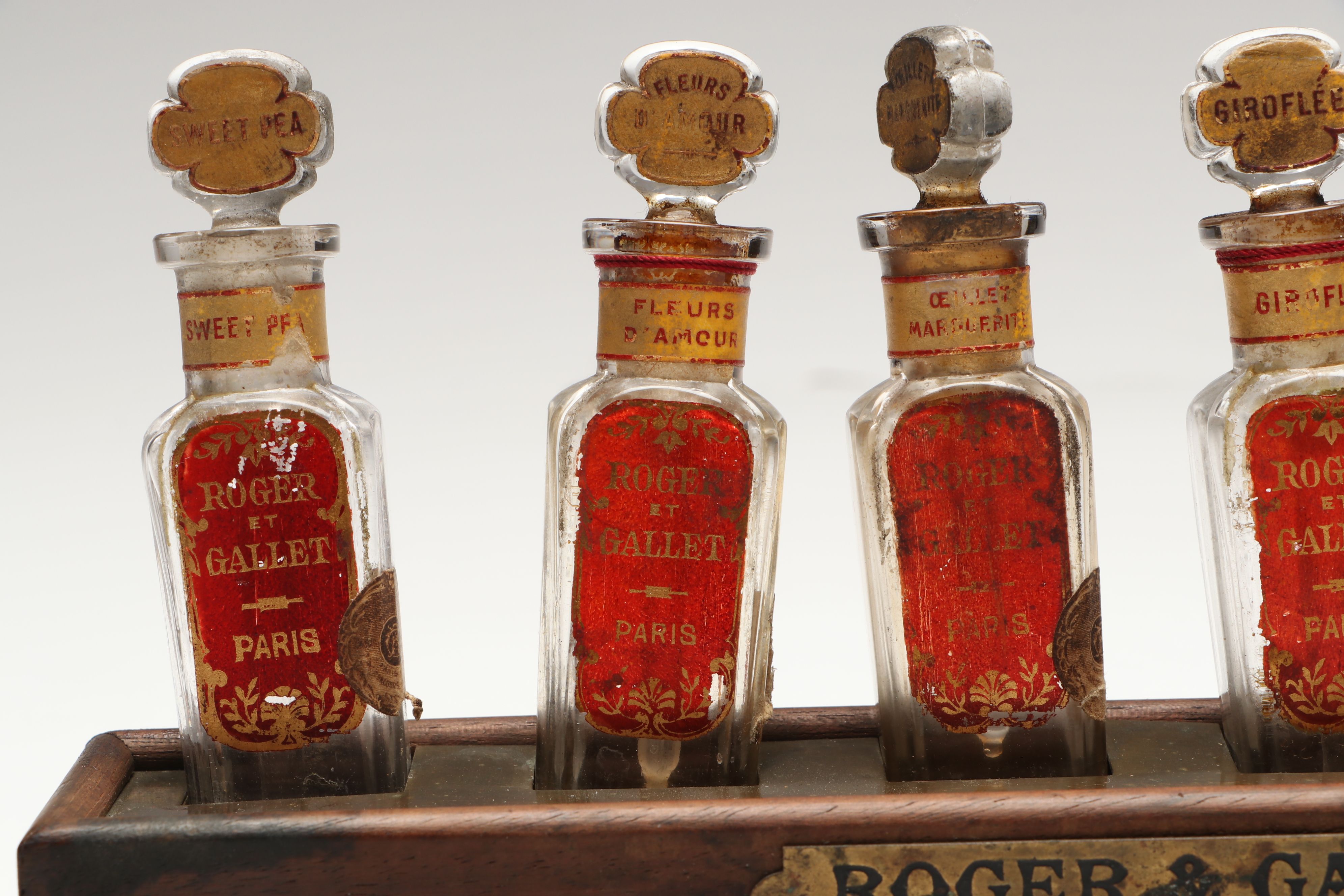 Roger & Gallet Perfume Bottle Display, Early 20th Century