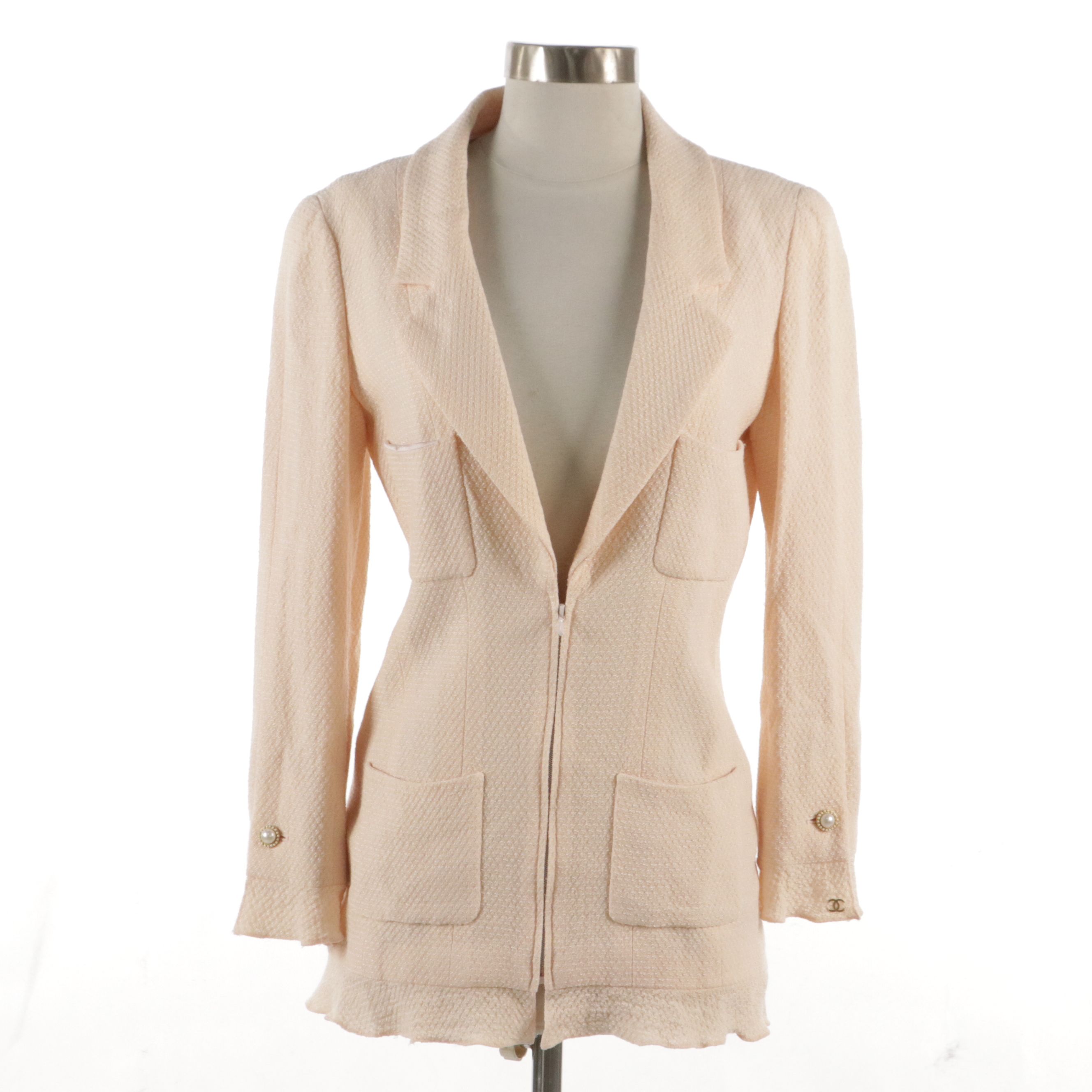 Chanel Rayon and Wool Blend Jacket From the 2002 Spring Collection