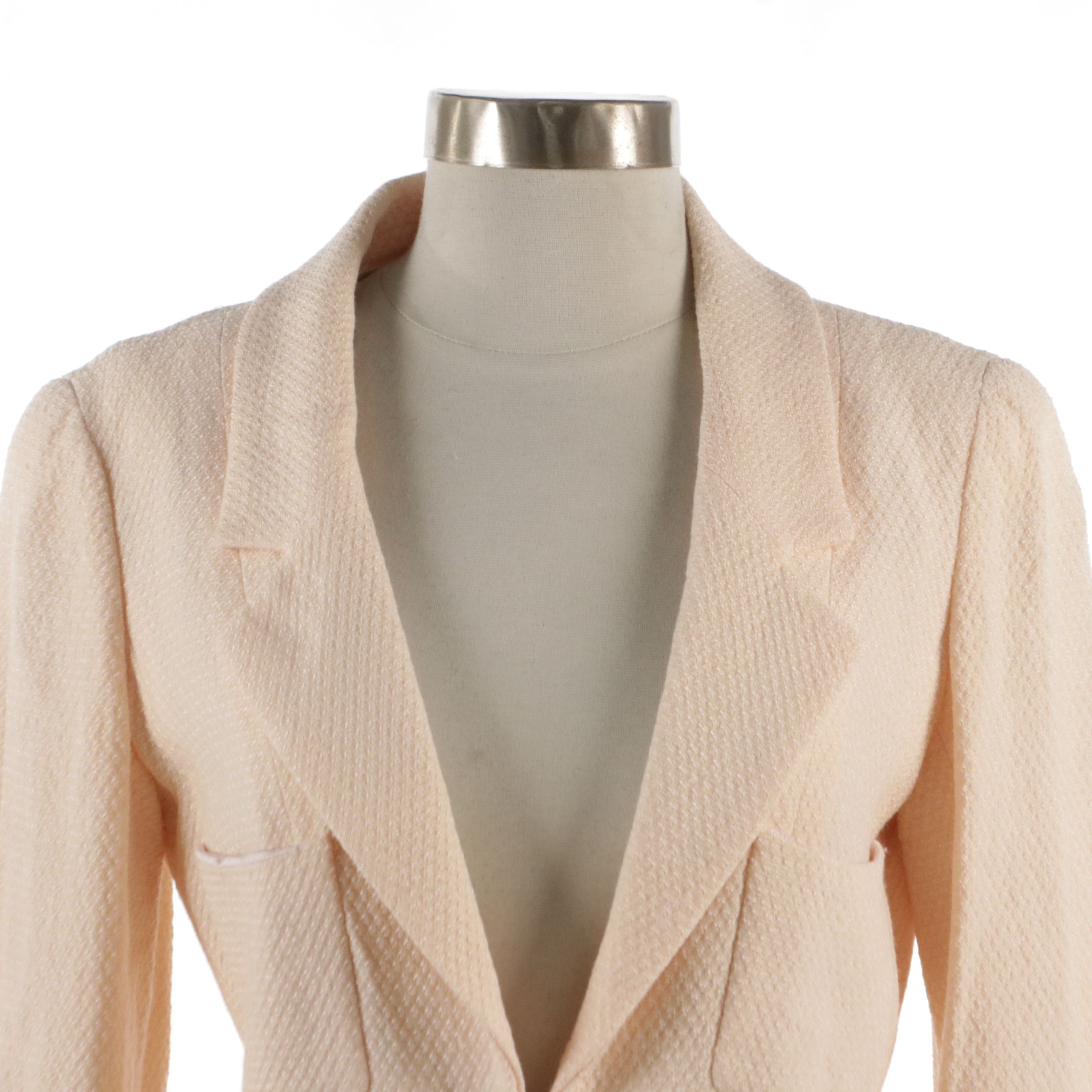 Chanel Rayon and Wool Blend Jacket From the 2002 Spring Collection