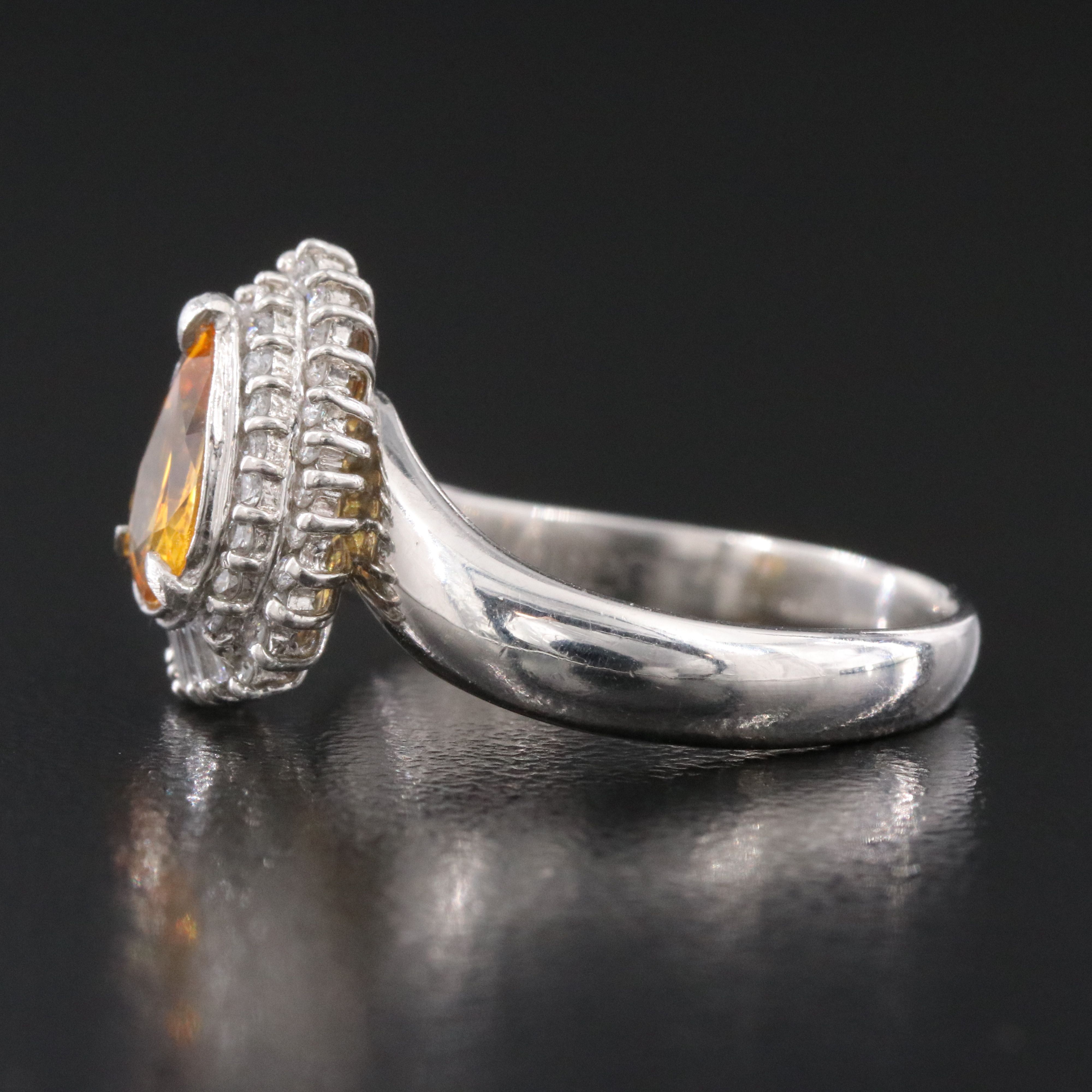 Platinum 0.99 CT Ceylon Sapphire and Diamond Ring with GIA Report