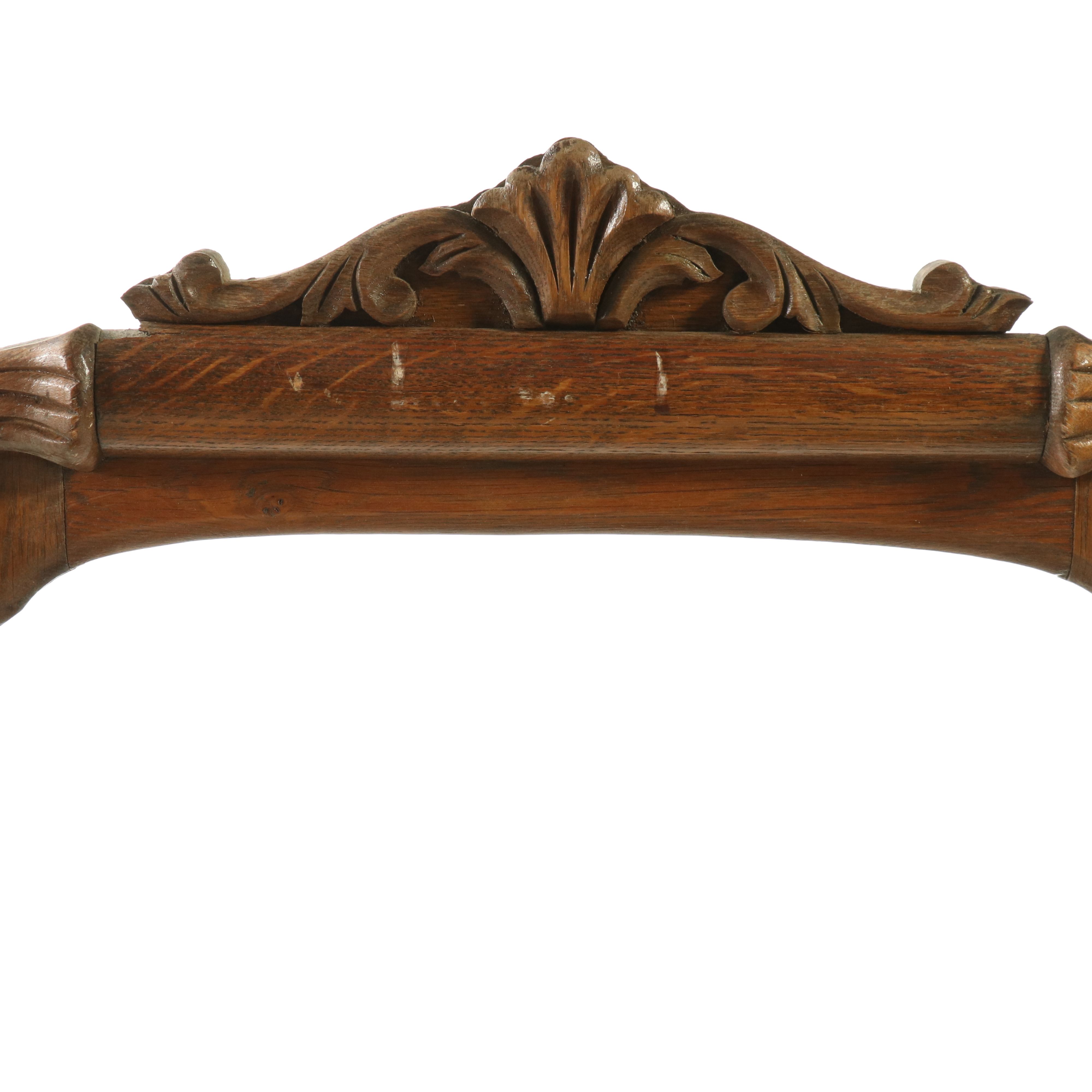 American Golden Oak Washstand with Lyre-Back Circa 1900