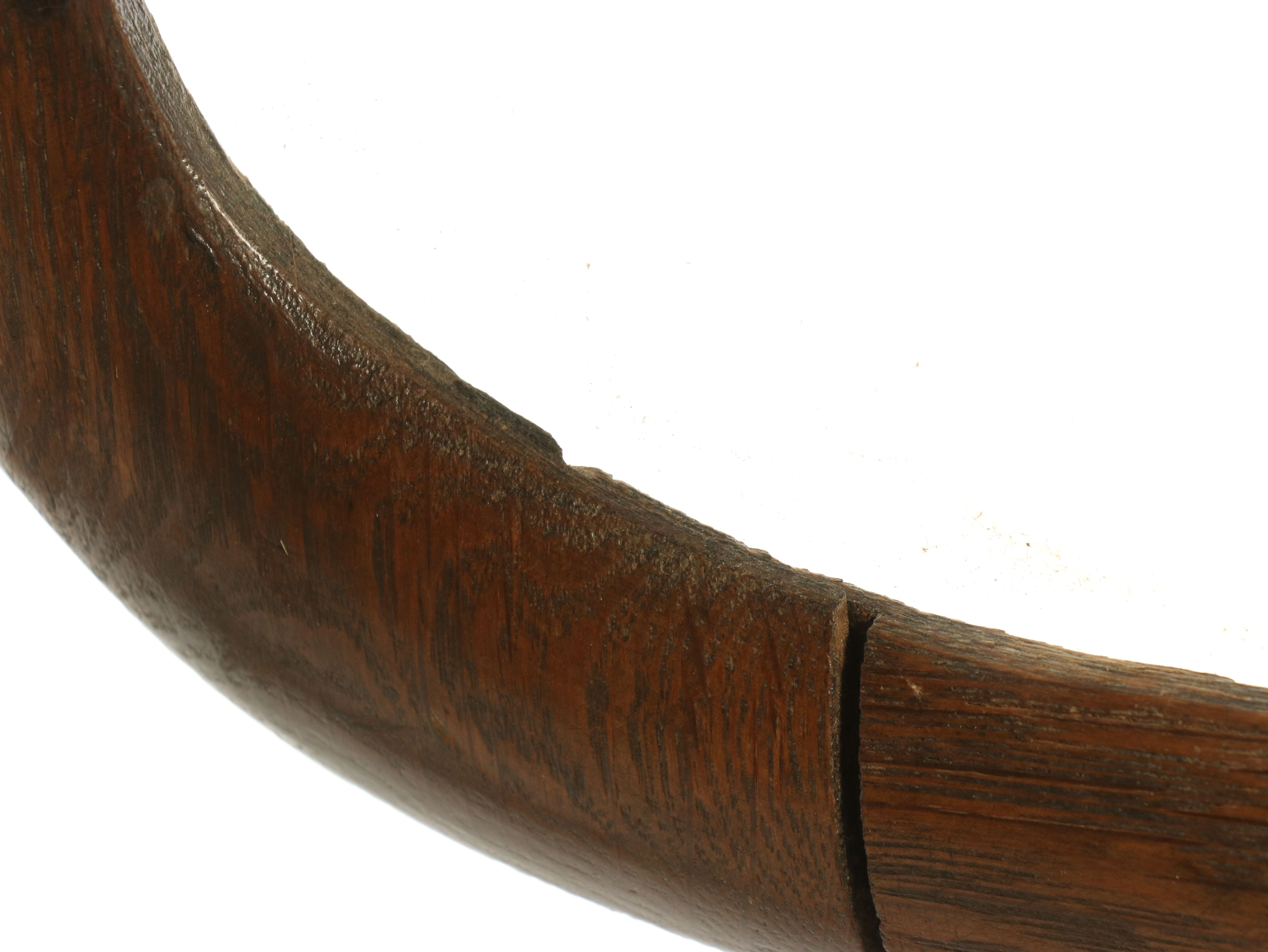 American Golden Oak Washstand with Lyre-Back Circa 1900