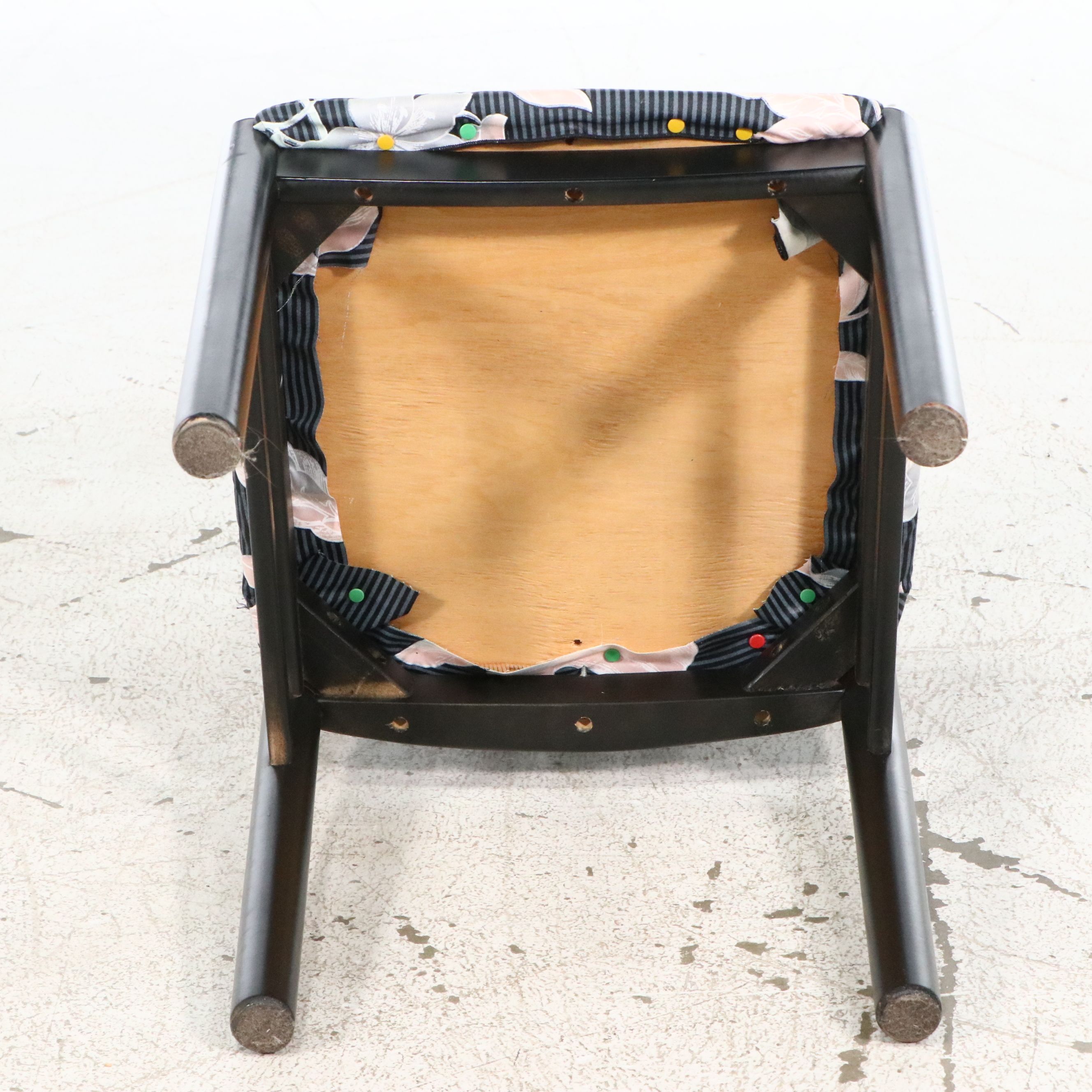 Tiled Top Dining Table and Six Spindle-Back Chairs, Late 20th Century