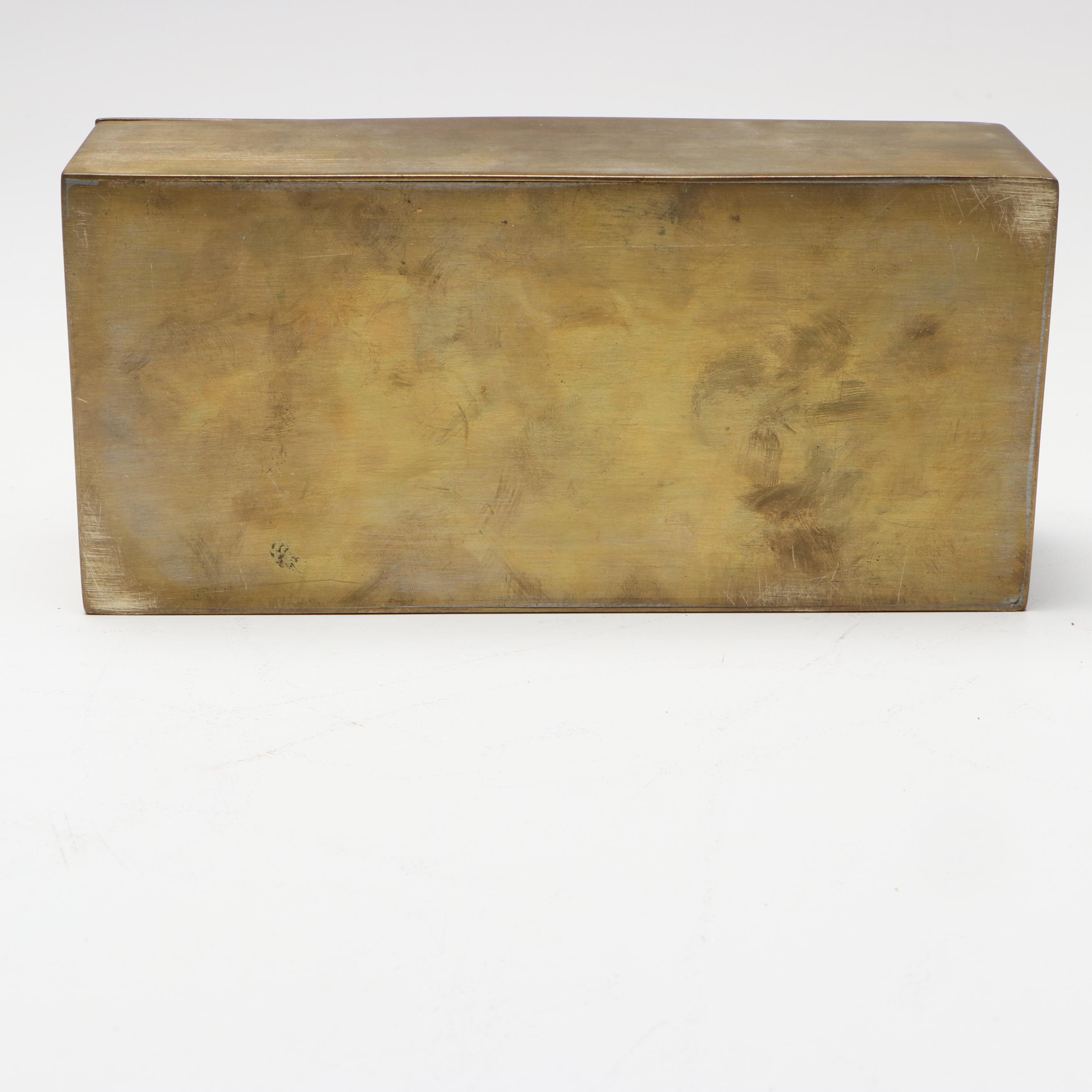 E.J. Kahn Metal Treasure Chest Coin Bank with Other Vintage Banks