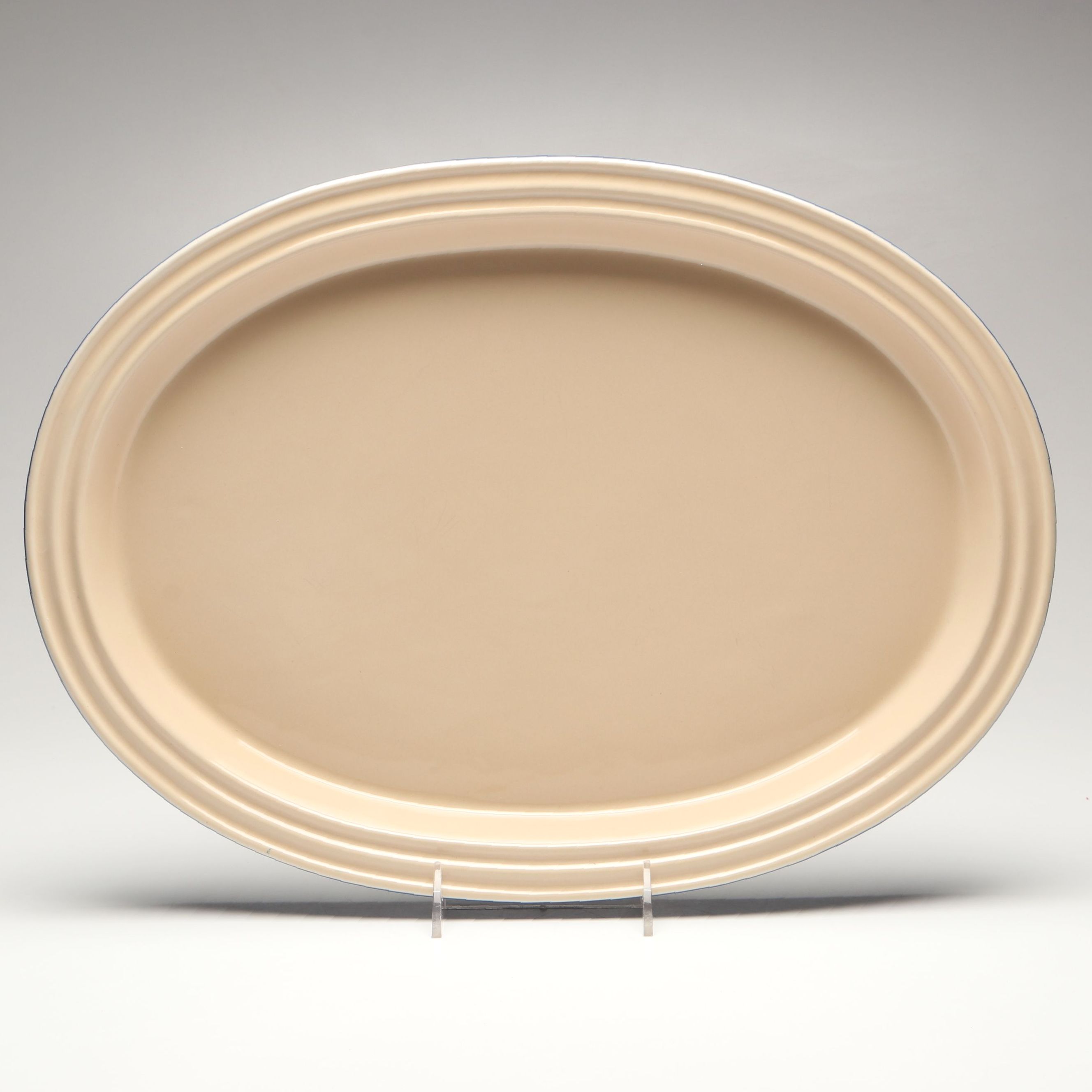 Le Creuset Blue French Ceramic Oval Serving Platter, 2004