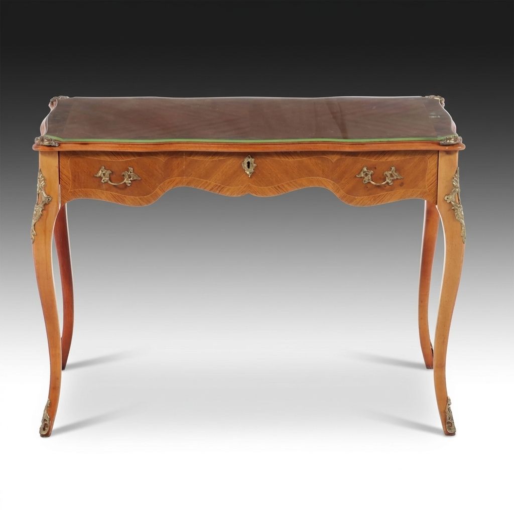 Louis XV Style Parquetry Bureau Plat