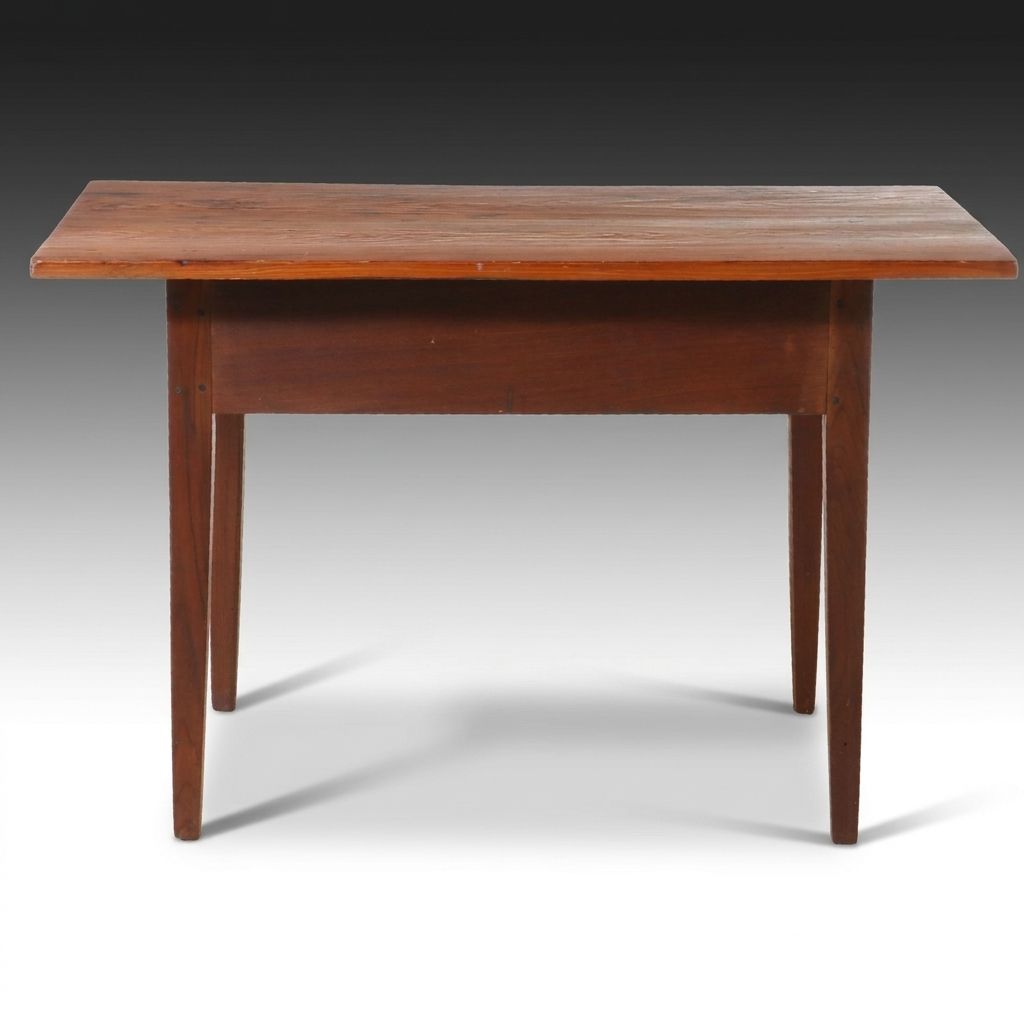 American Country Pine and Cherry Tavern Table, 19th Century