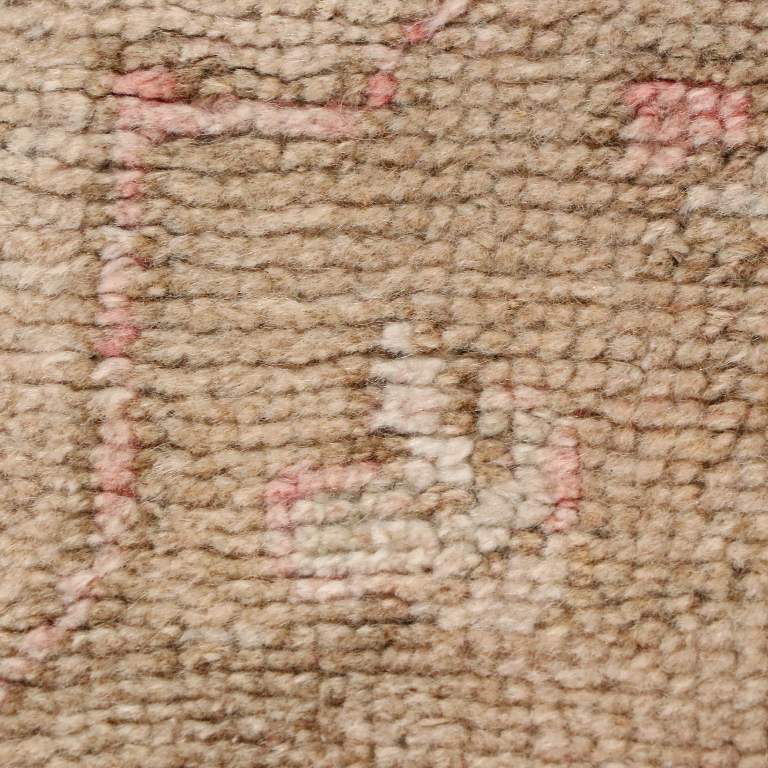 2'8 x 10' Hand-Knotted Turkish Oushak Carpet Runner