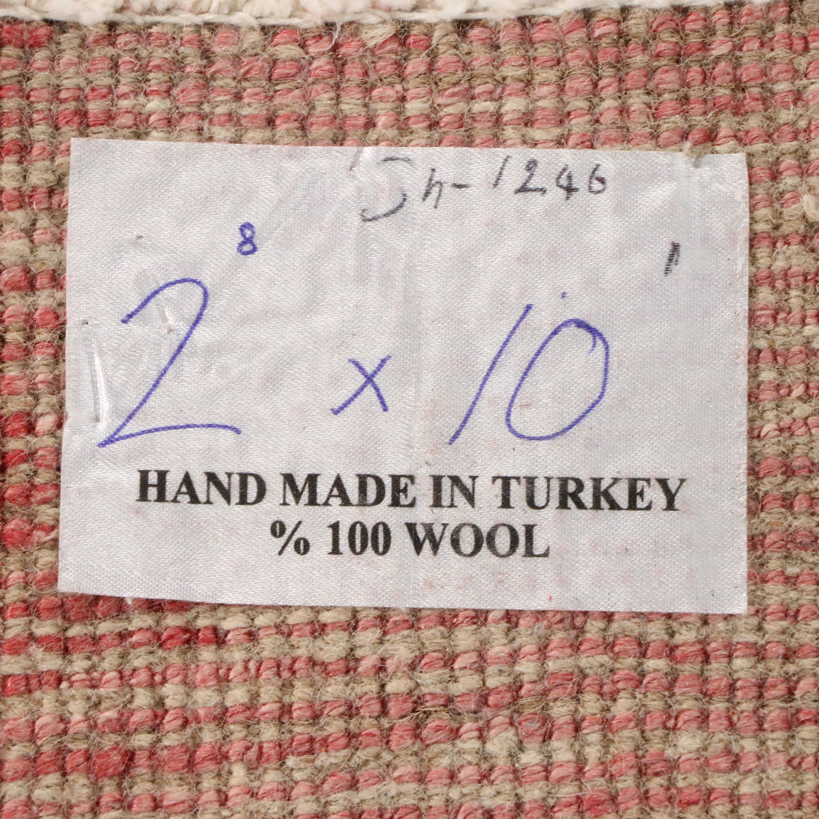 2'8 x 10' Hand-Knotted Turkish Oushak Carpet Runner