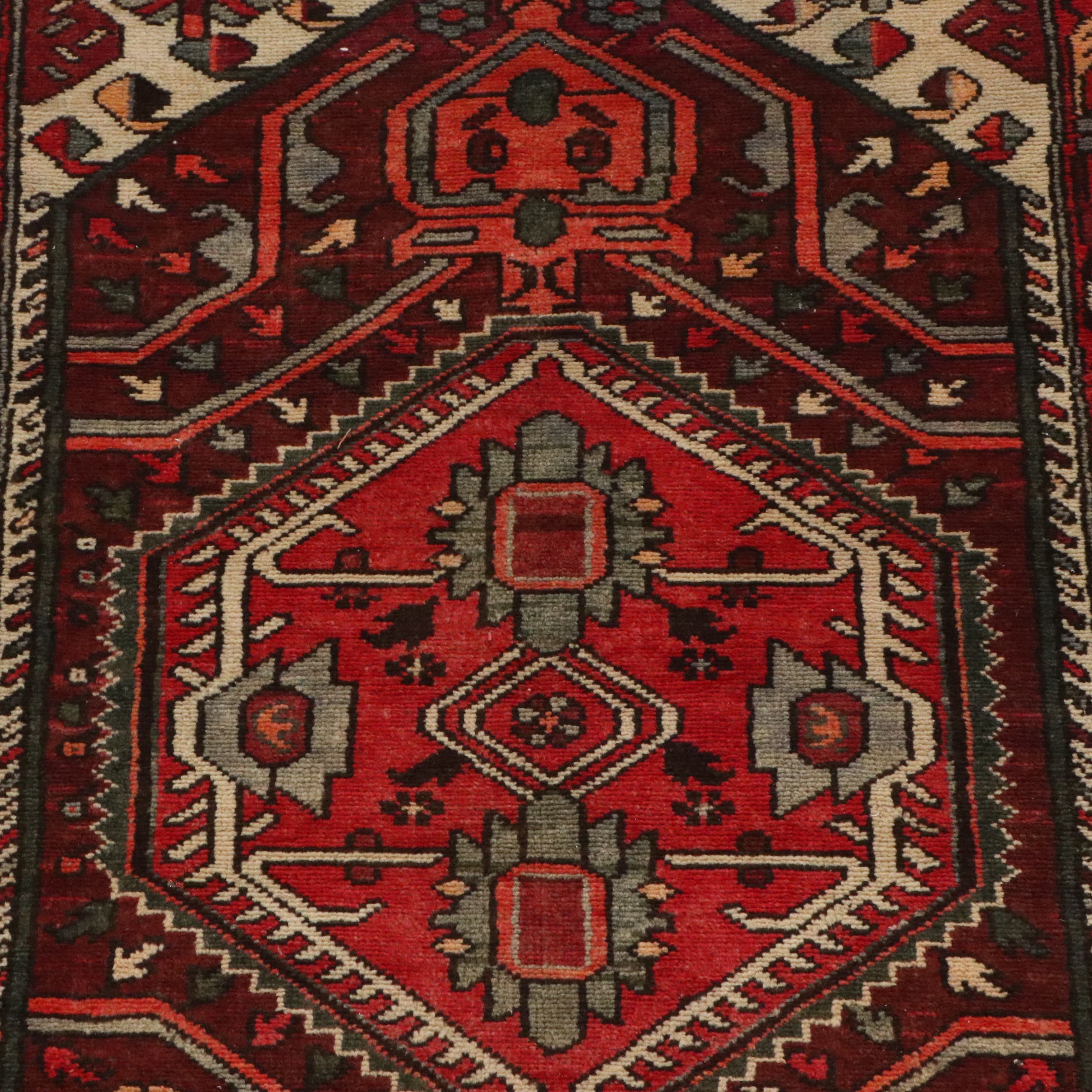 3'6 x 9'9 Hand-Knotted Persian Hamadan Long Rug