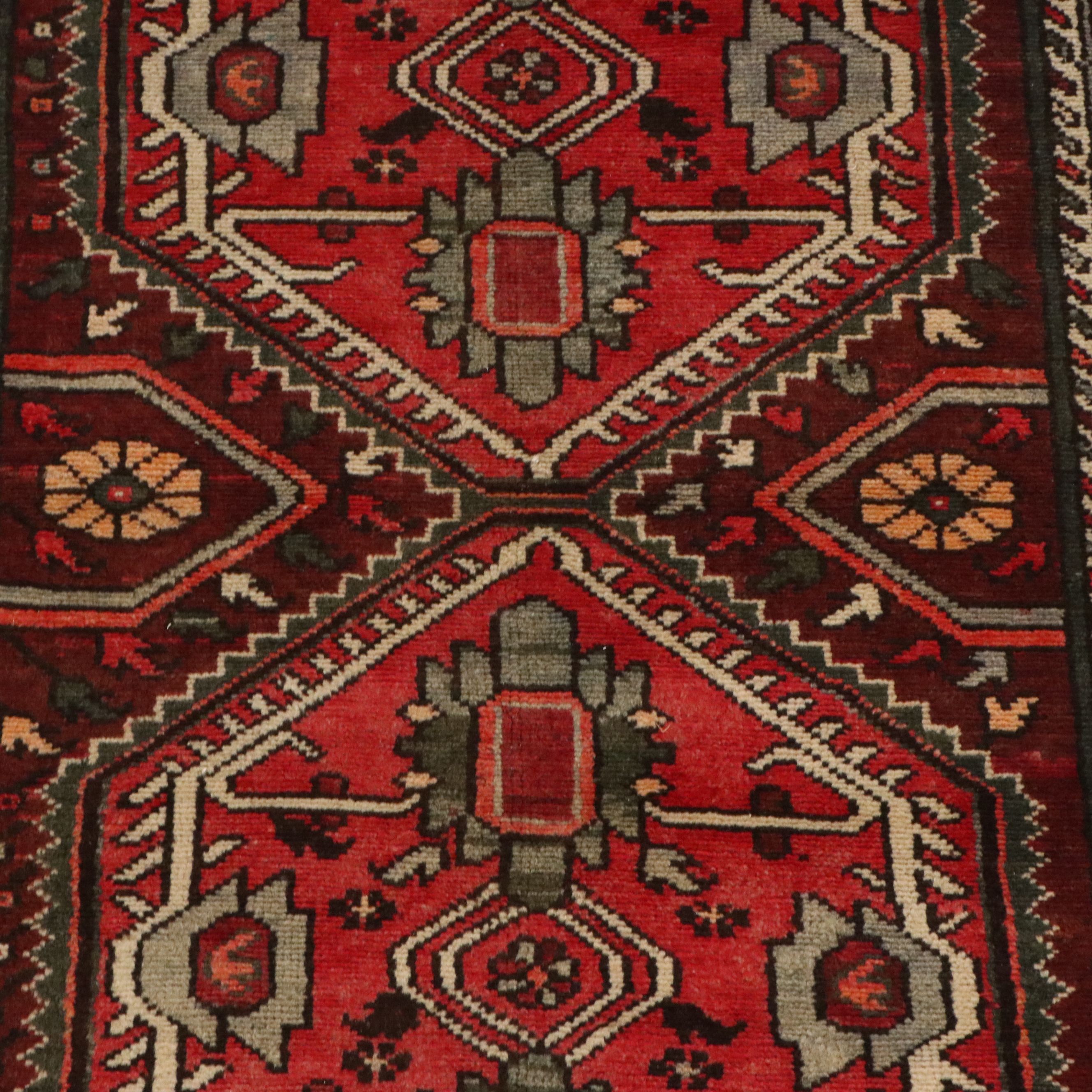 3'6 x 9'9 Hand-Knotted Persian Hamadan Long Rug