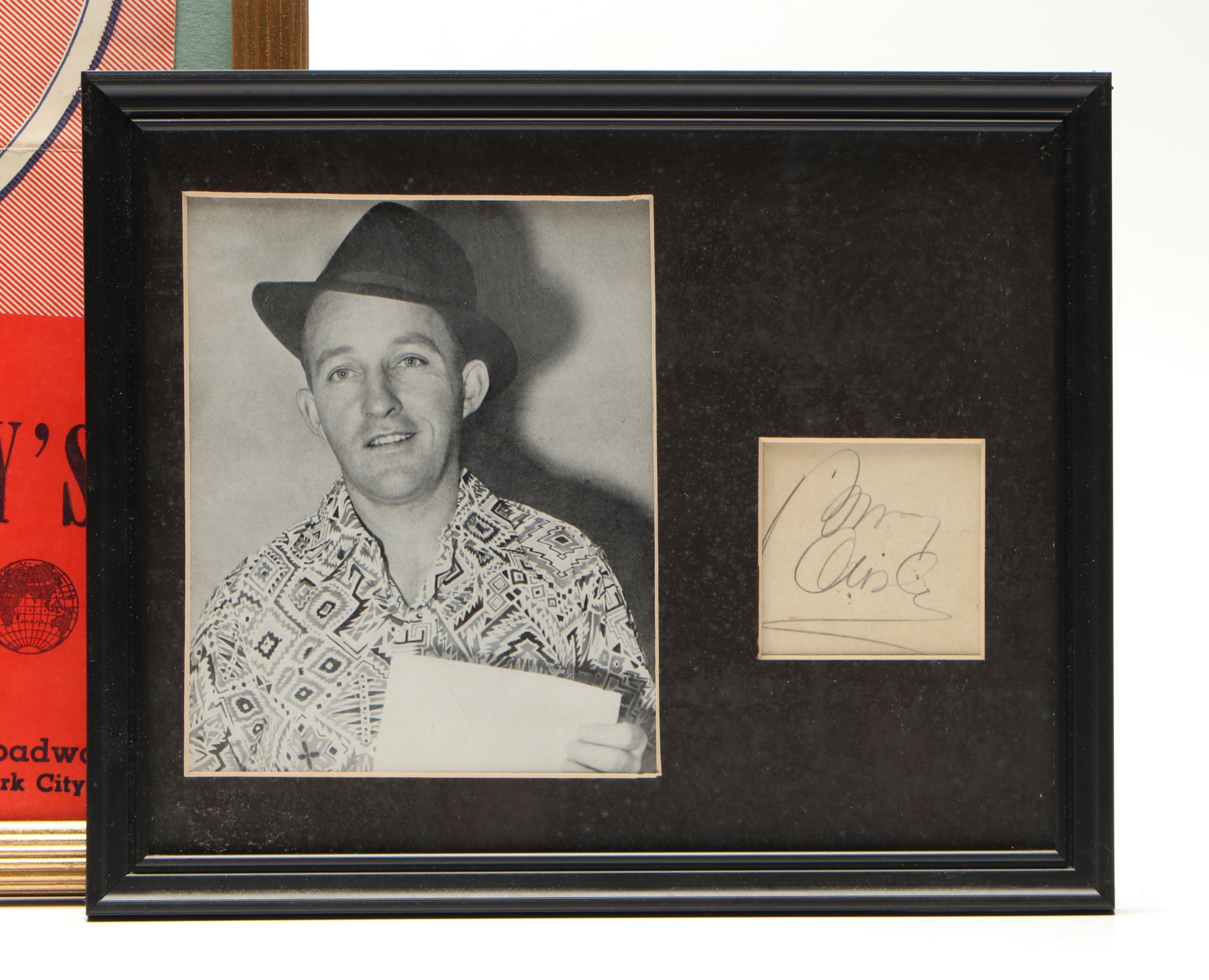 Jack Dempsey Signed Restaurant Flyer with Bing Crosby and Roy Rogers Signatures
