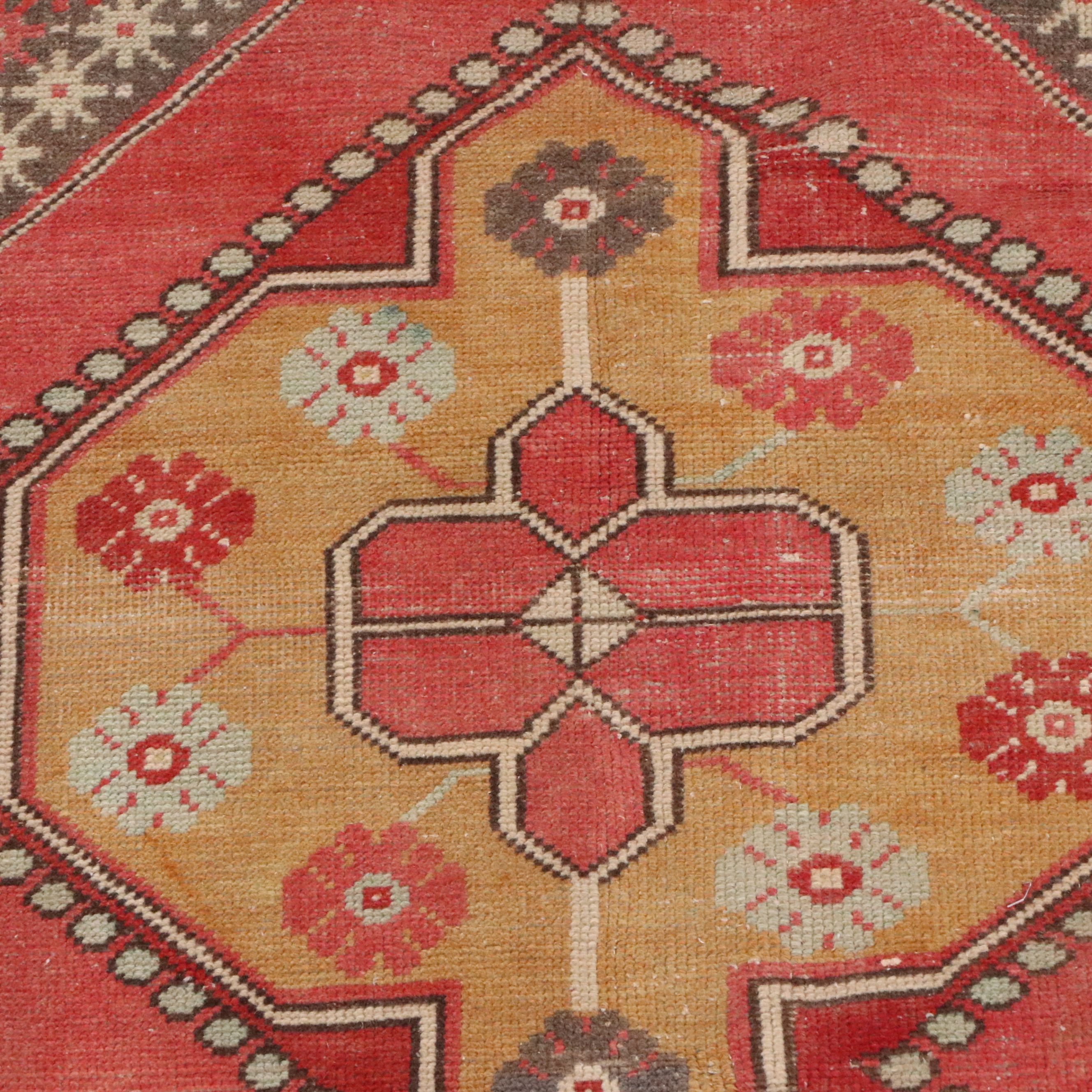 3'9 x 8'3 Hand-Knotted Turkish Konya Area Rug