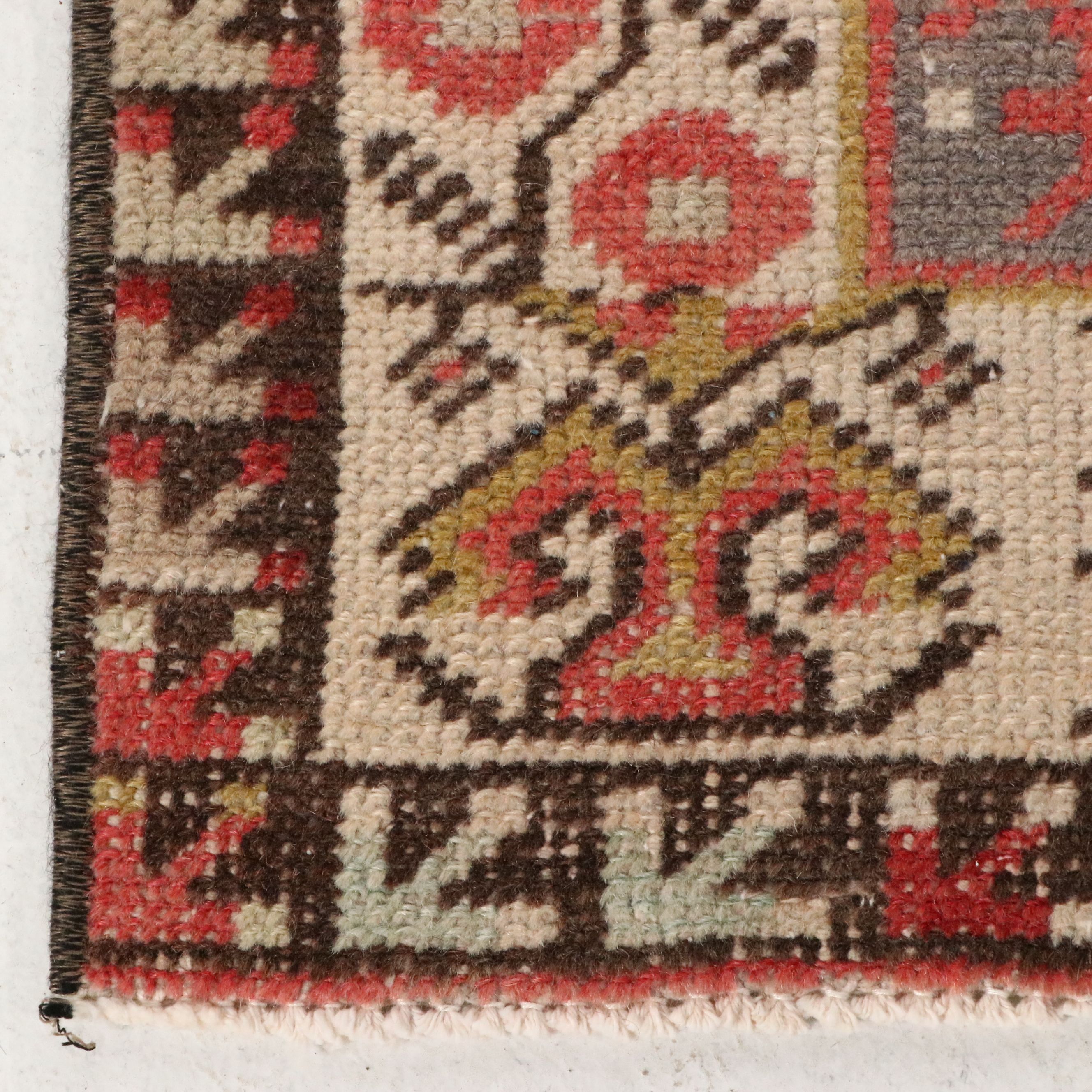 3'9 x 8'3 Hand-Knotted Turkish Konya Area Rug