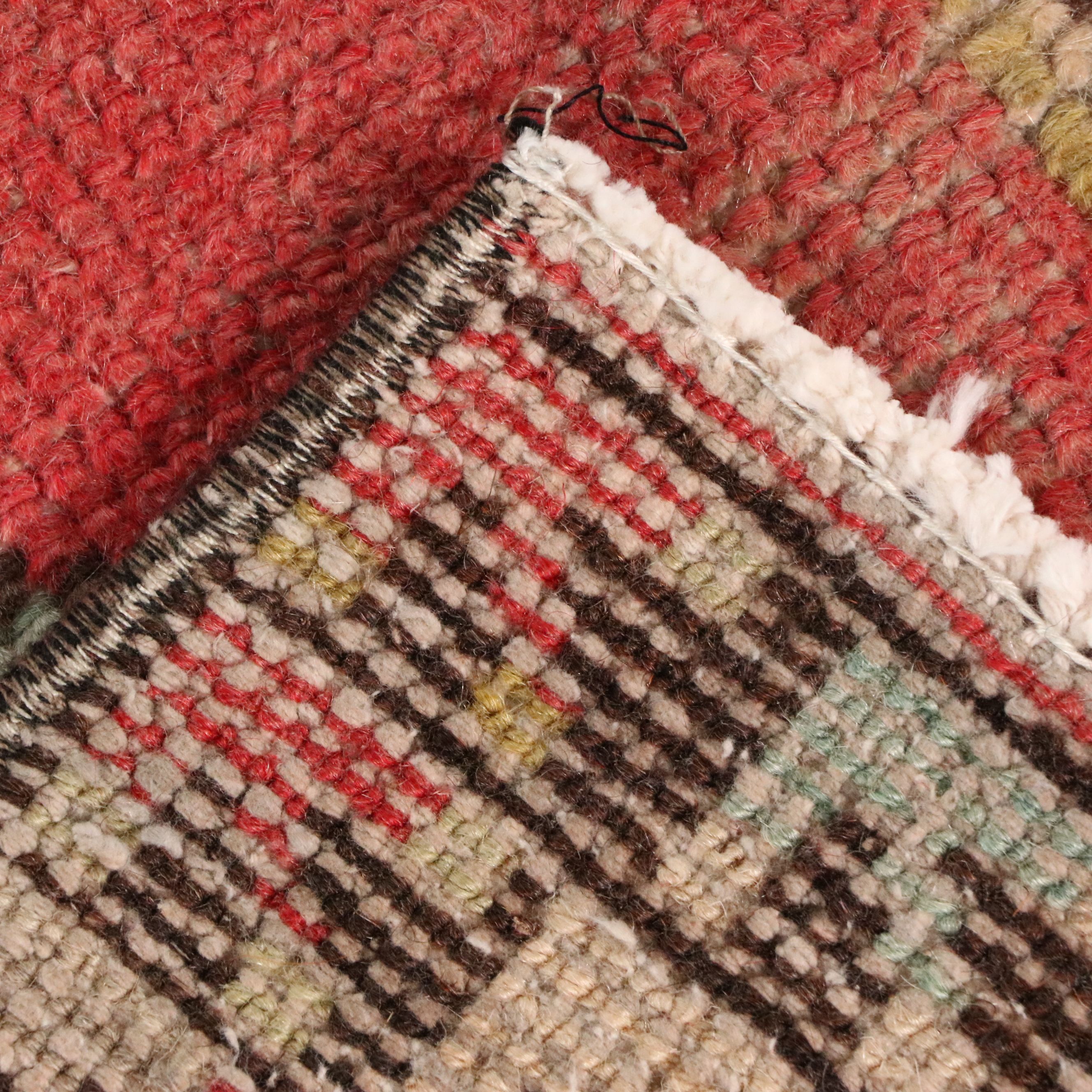 3'9 x 8'3 Hand-Knotted Turkish Konya Area Rug