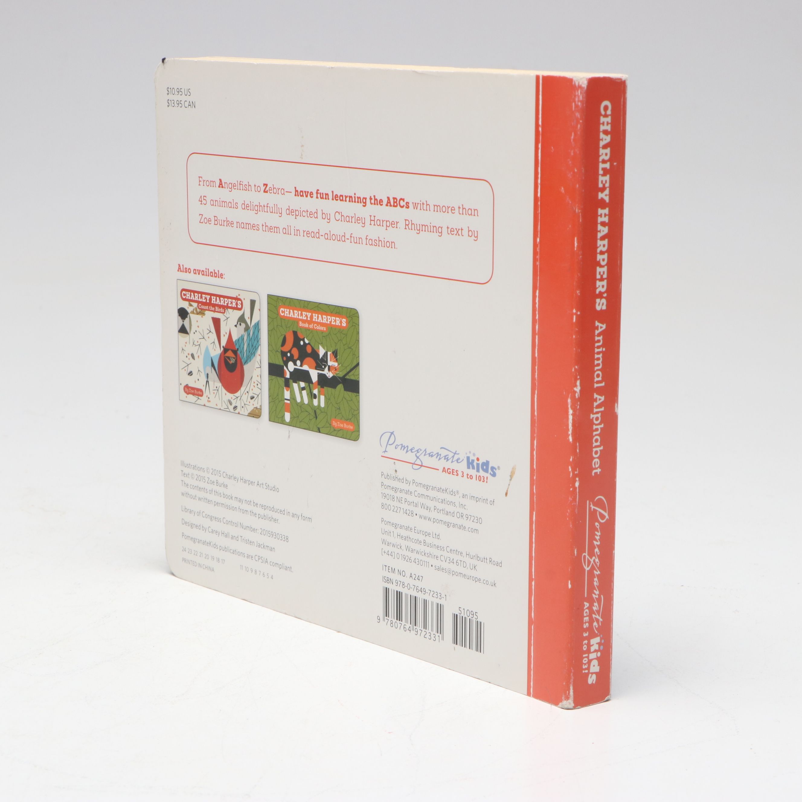 Fourth Printing "Charley Harper's Animal Alphabet" by Zoe Burke, 2017