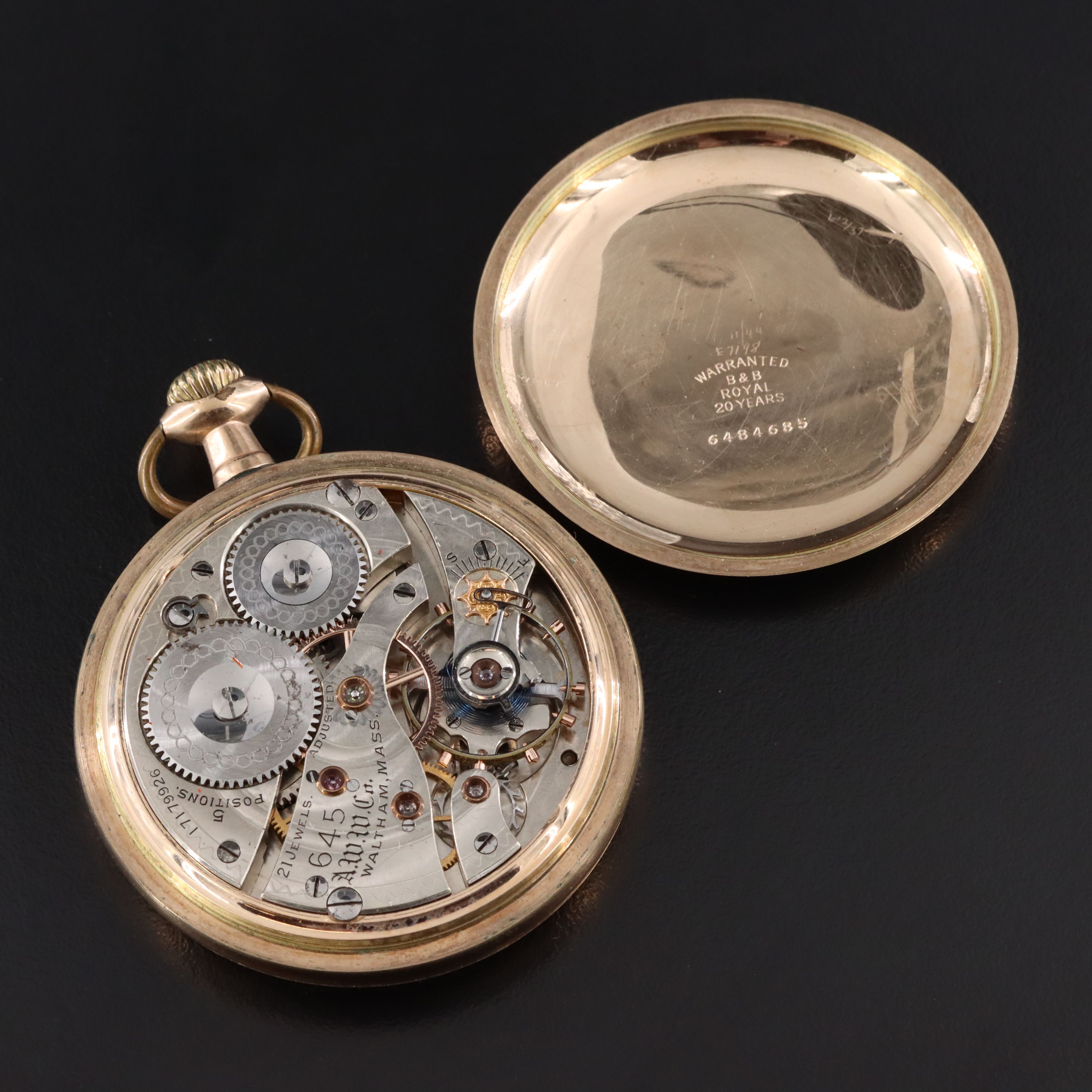 1908 Waltham Gold Filled Pocket Watch