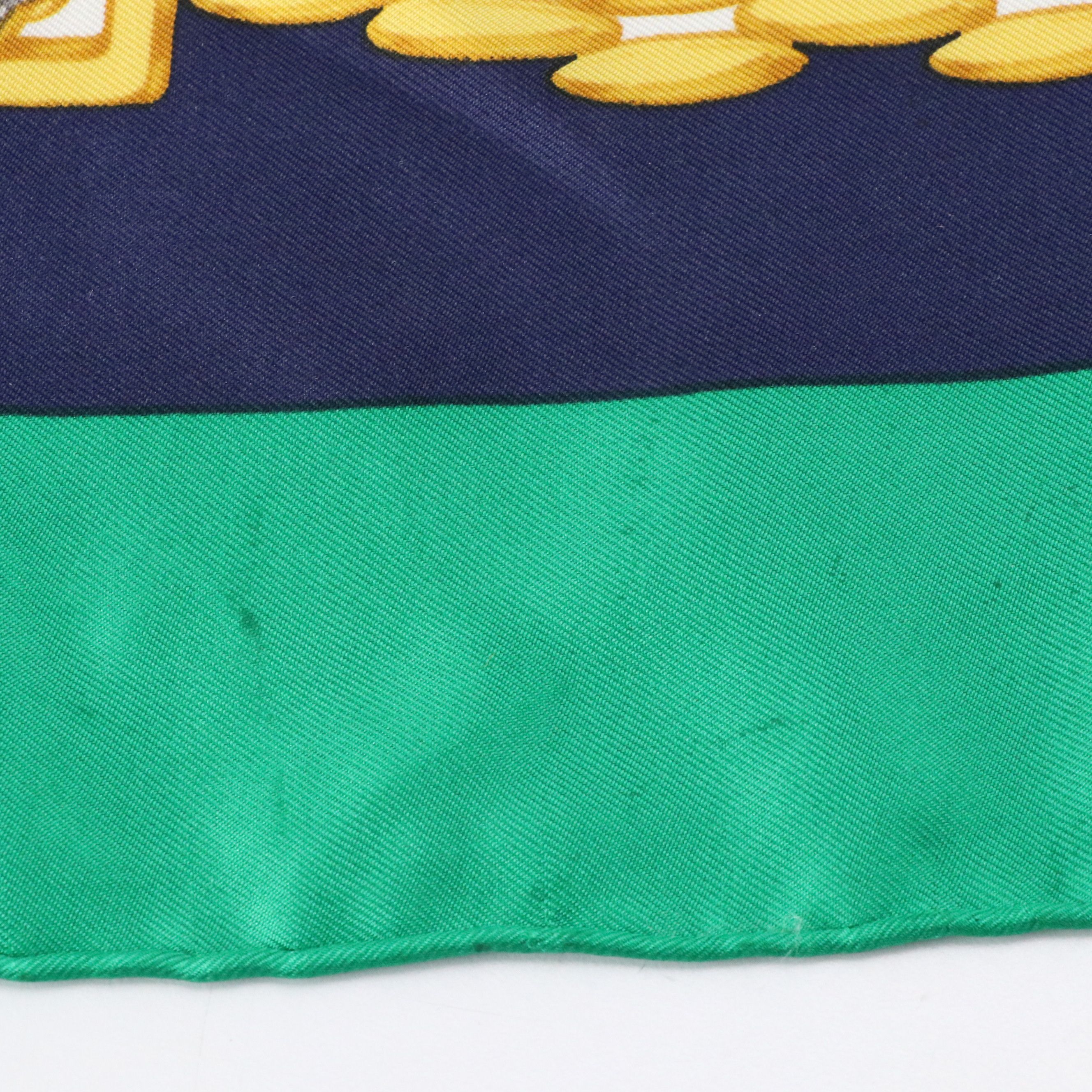 Cartier Must de Cartier Bijouterie Logo Scarf 90 in Silk Twill