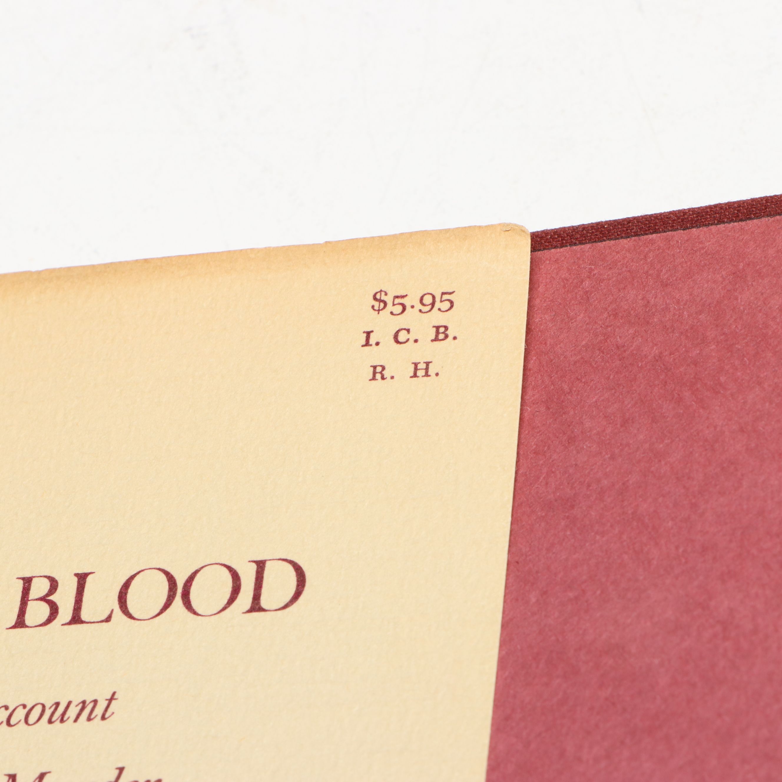 First Printing "In Cold Blood" by Truman Capote, 1966