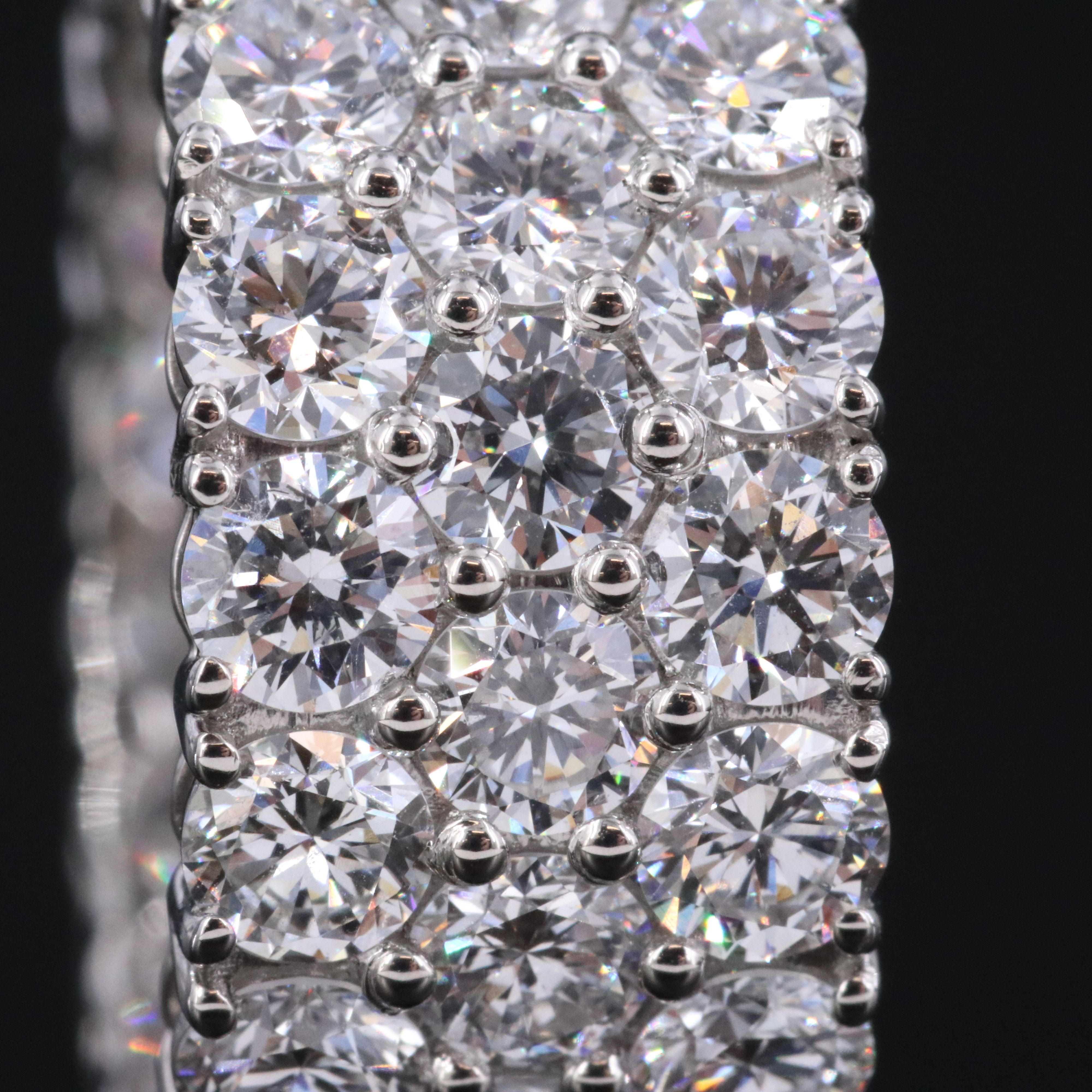 Platinum 10.19 CTW Lab Grown Diamond Eternity Band