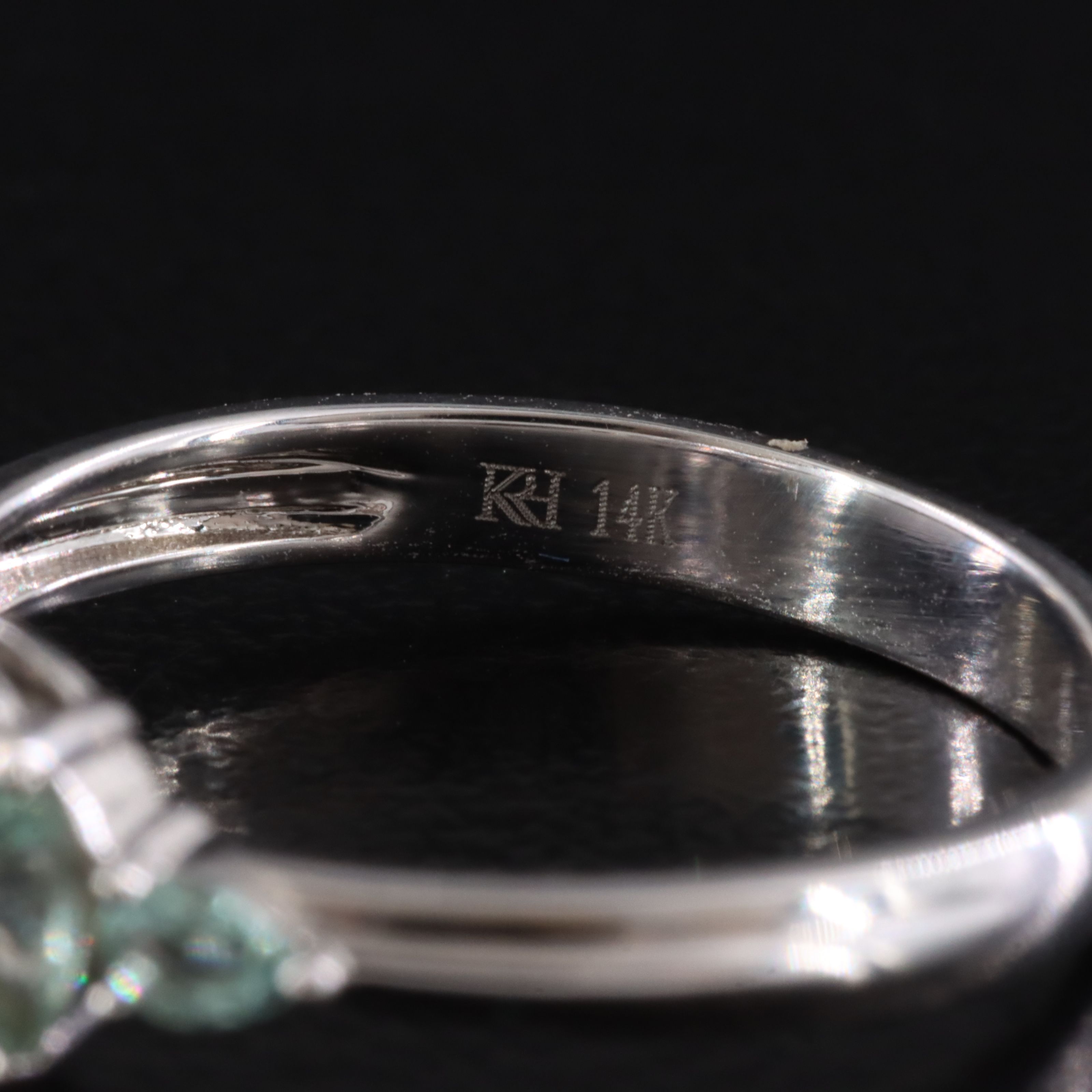 14K Paraiba Tourmaline and Diamond Ring with IGI Jewelry Report