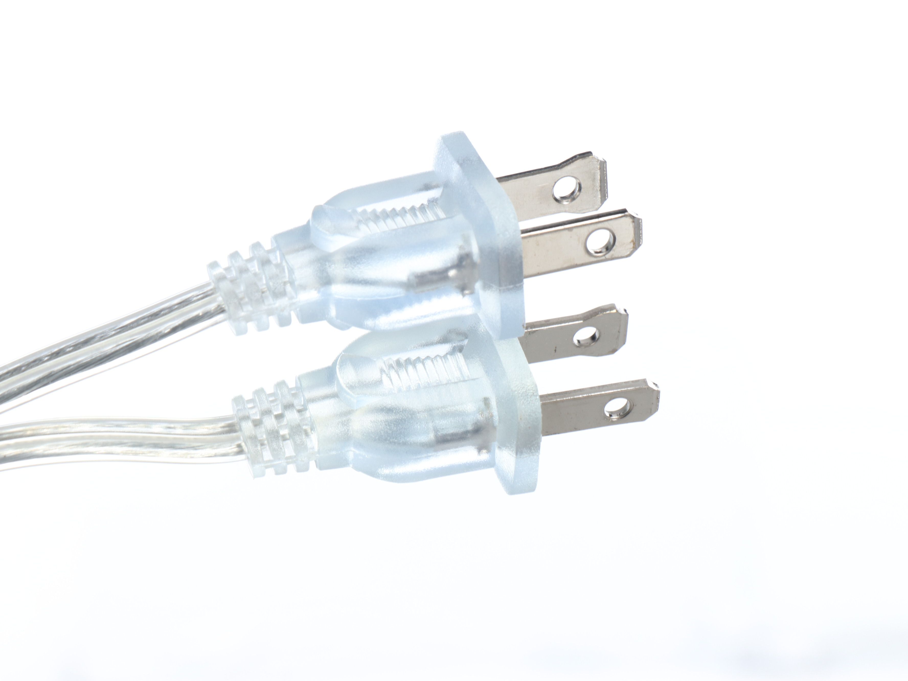 Kichler Chrome and Glass Column Table Lamps with Cotton Drum Shades