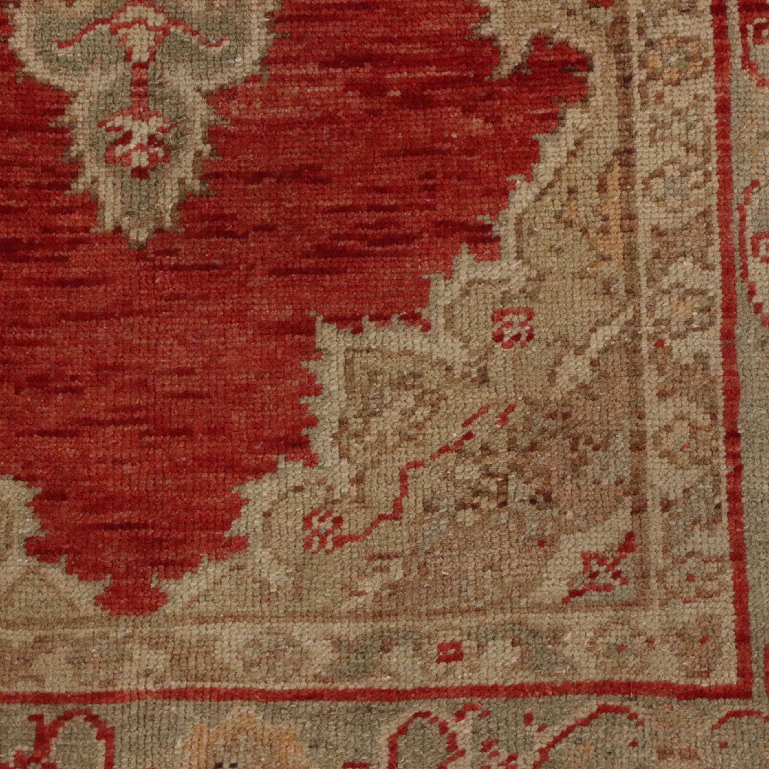 2'10 x 5'2 Hand-Knotted Turkish Oushak Accent Rug