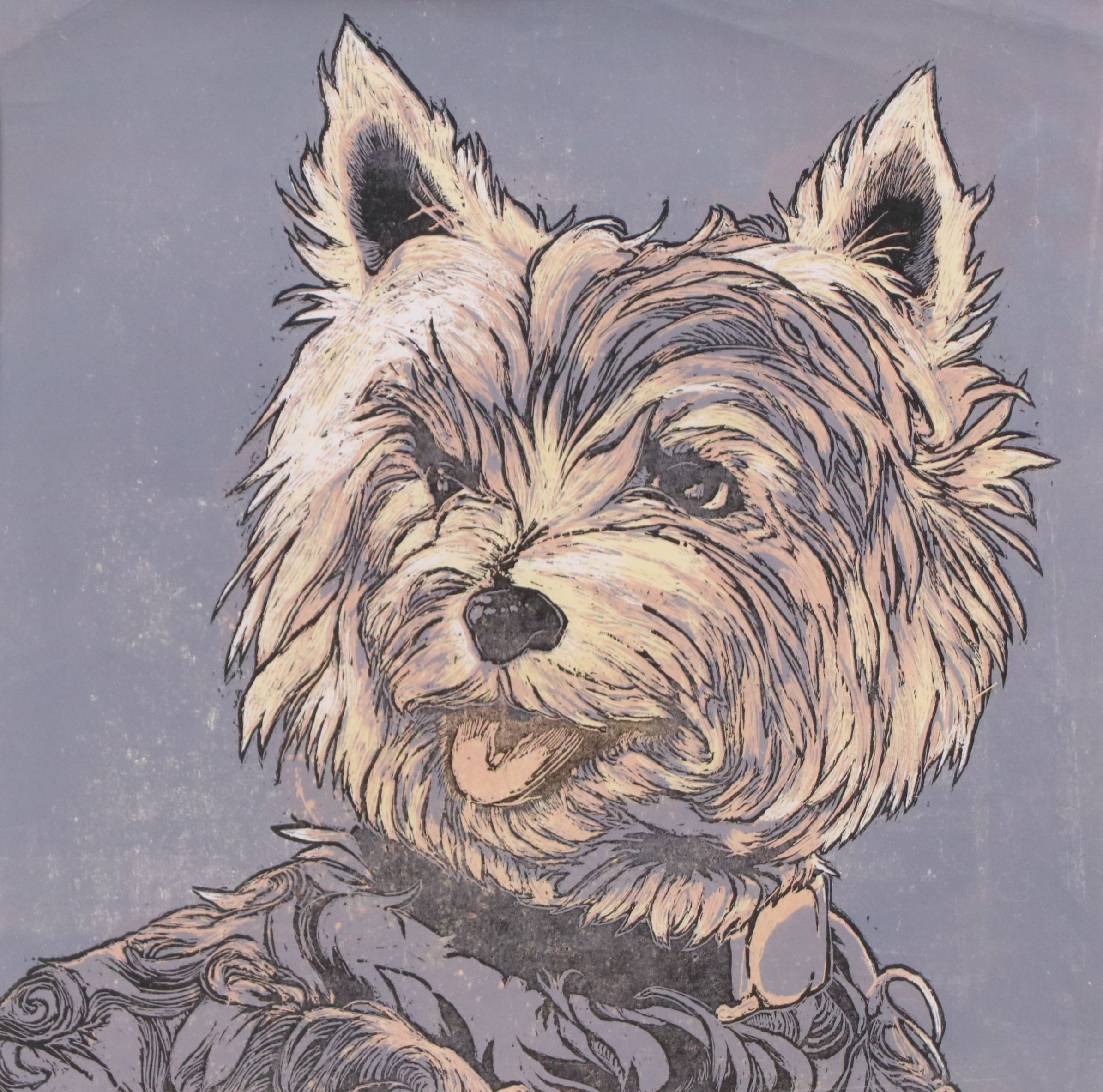 C. F. Dunn Reduction Woodcut "Ellie," 2014