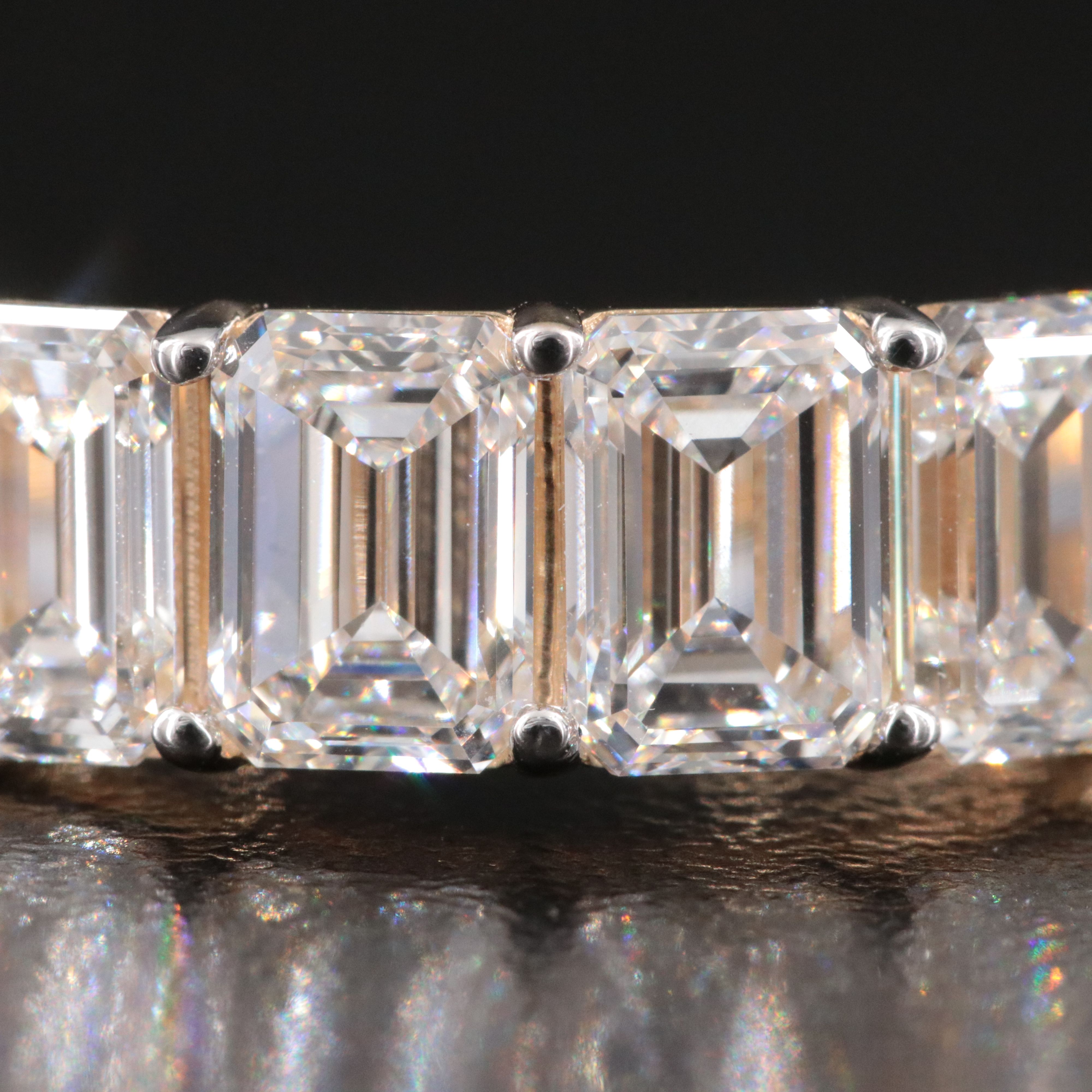 14K 4.06 CTW Lab Grown Diamond Five Stone Ring