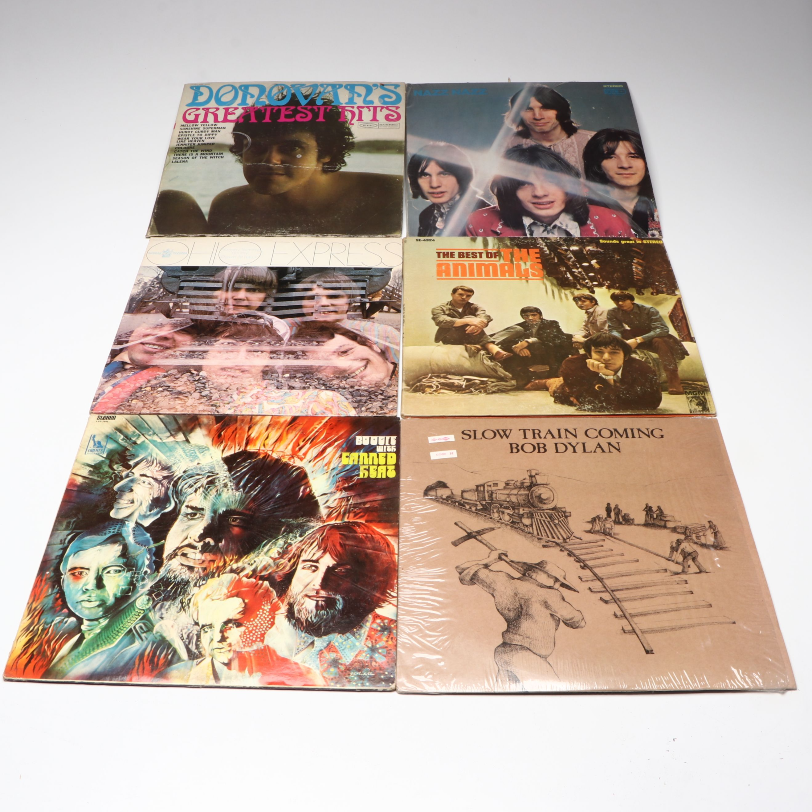 Jimi Hendrix and Other Classic Rock Vinyl Records, 1960s-1970s