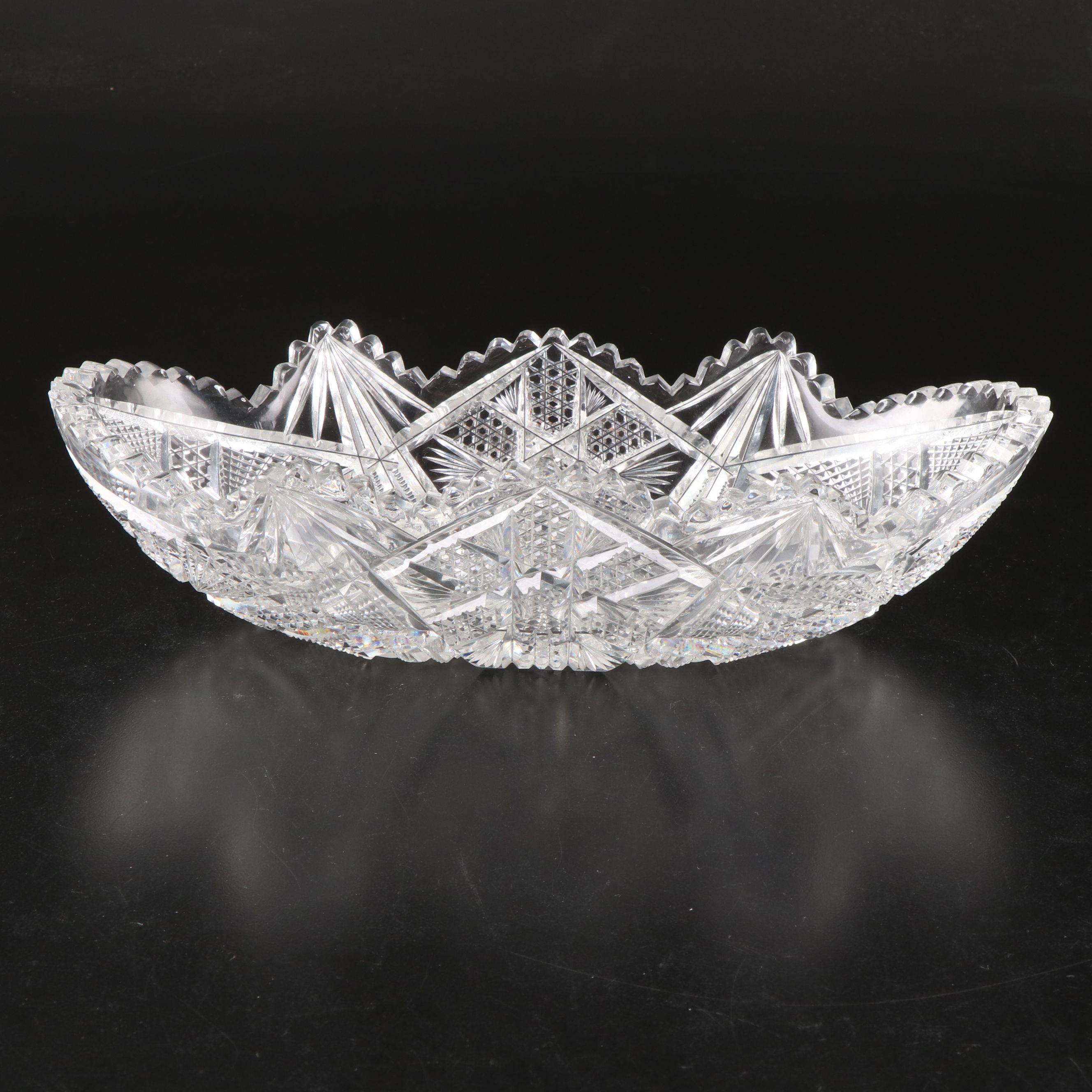 Waterford Cut Crystal Square Decanters with Other Oval Bowl