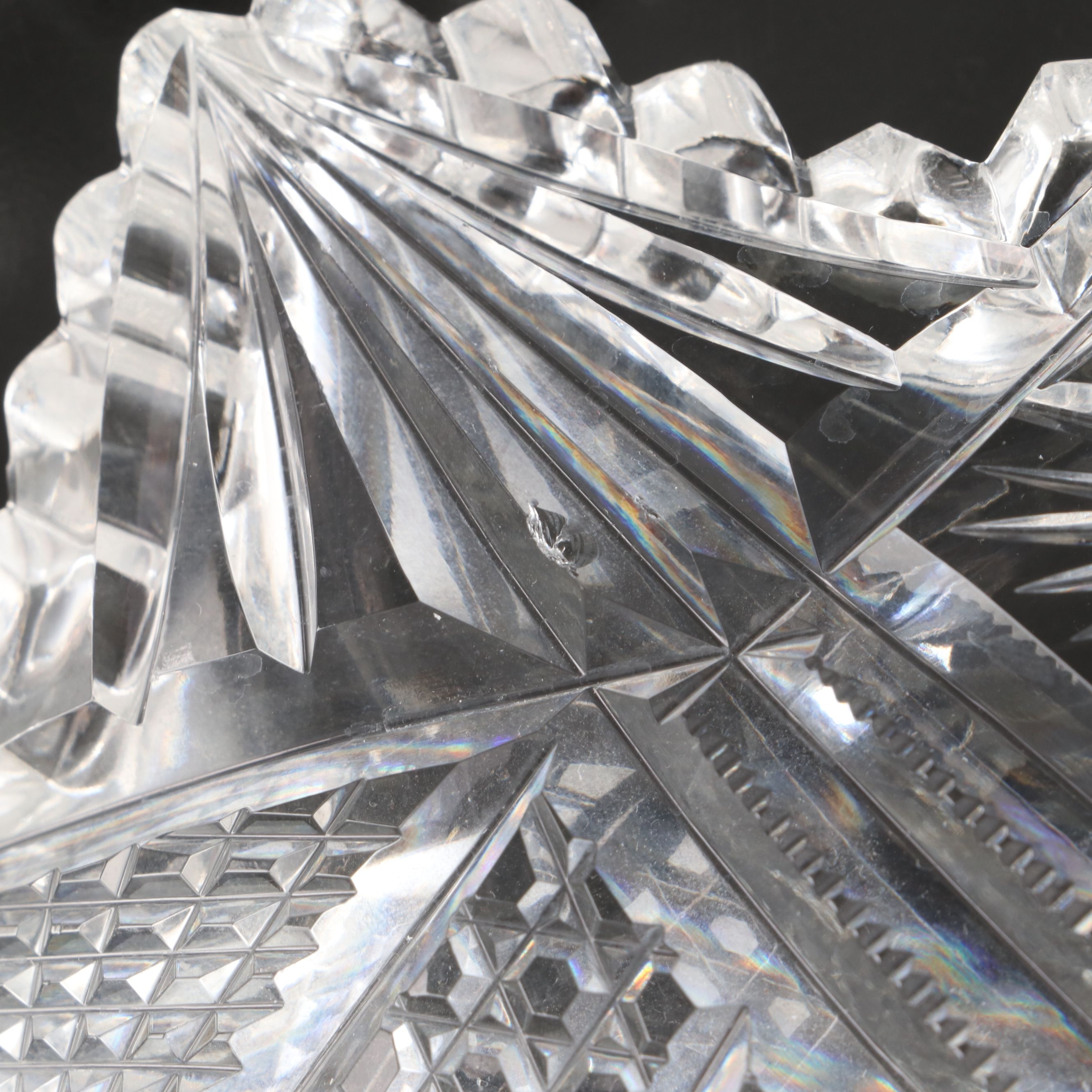 Waterford Cut Crystal Square Decanters with Other Oval Bowl