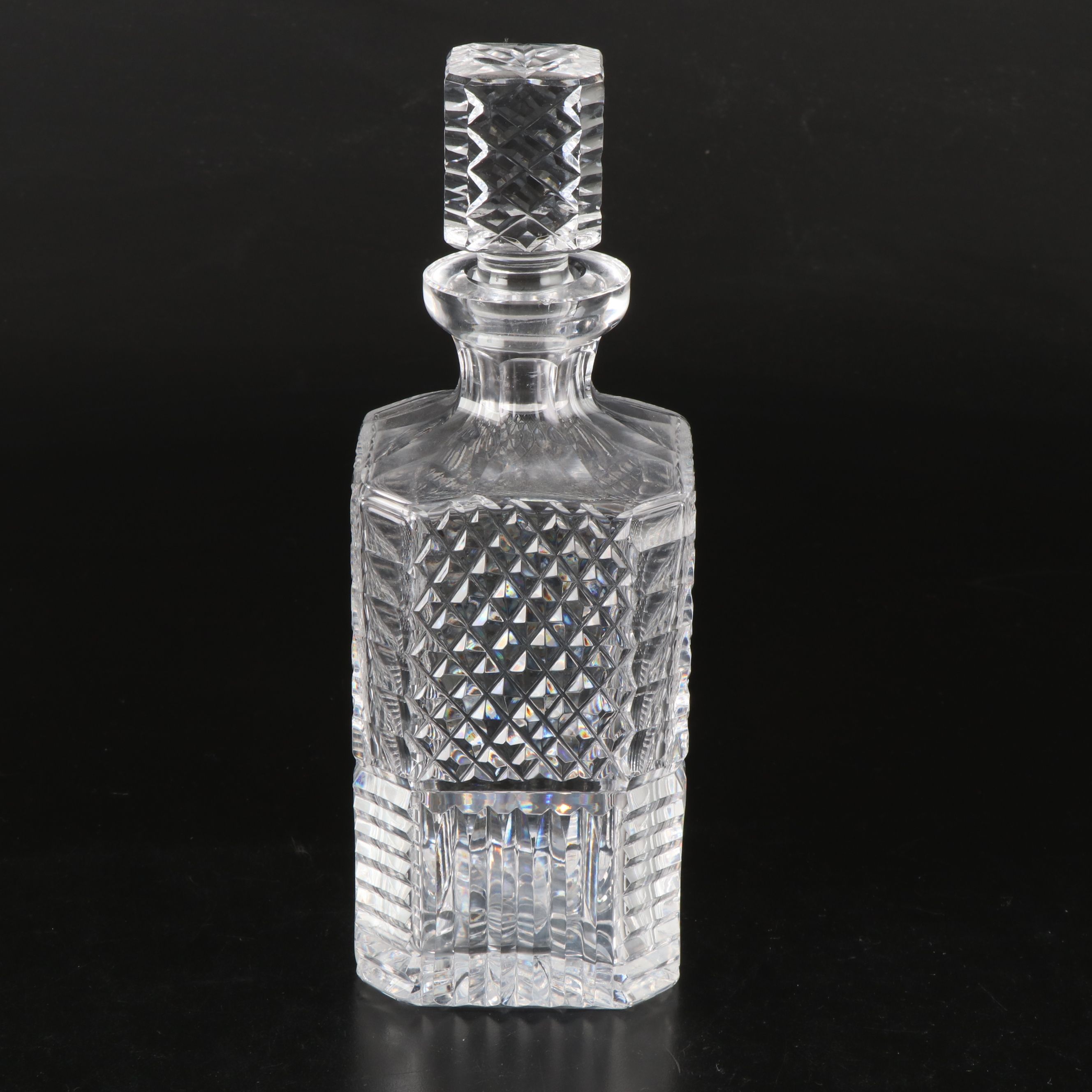 Waterford Cut Crystal Square Decanters with Other Oval Bowl