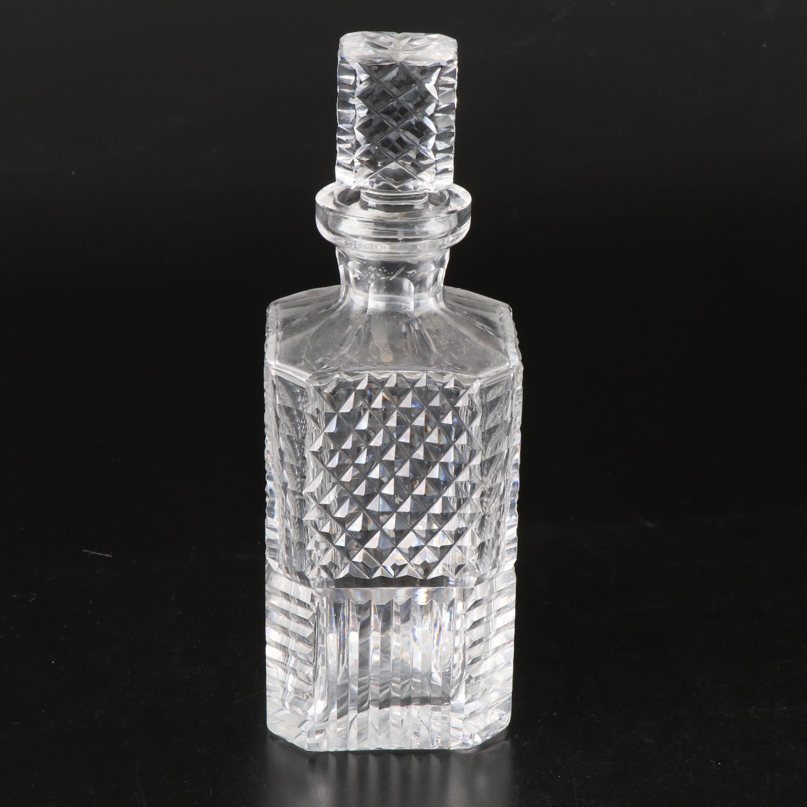 Waterford Cut Crystal Square Decanters with Other Oval Bowl