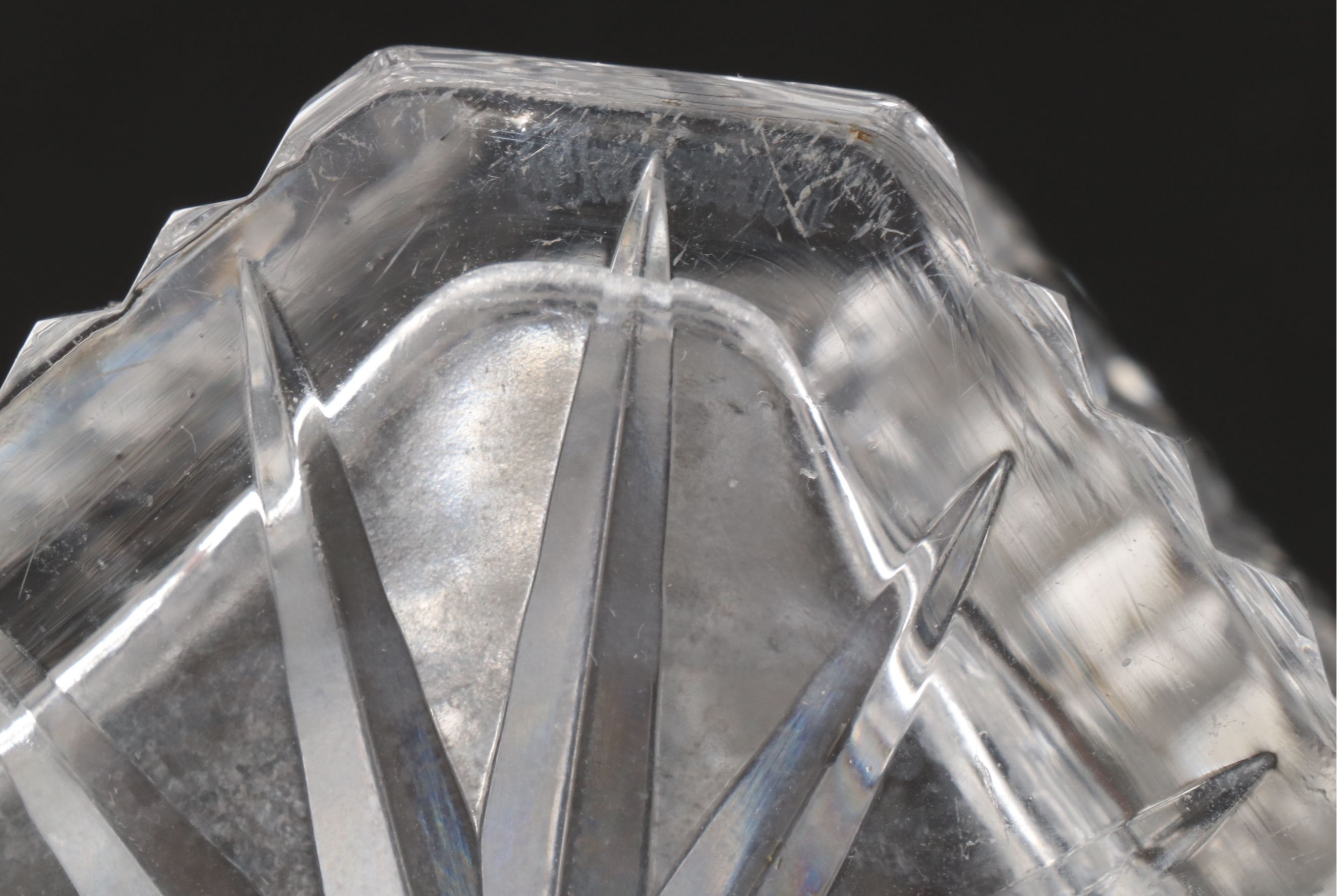 Waterford Cut Crystal Square Decanters with Other Oval Bowl