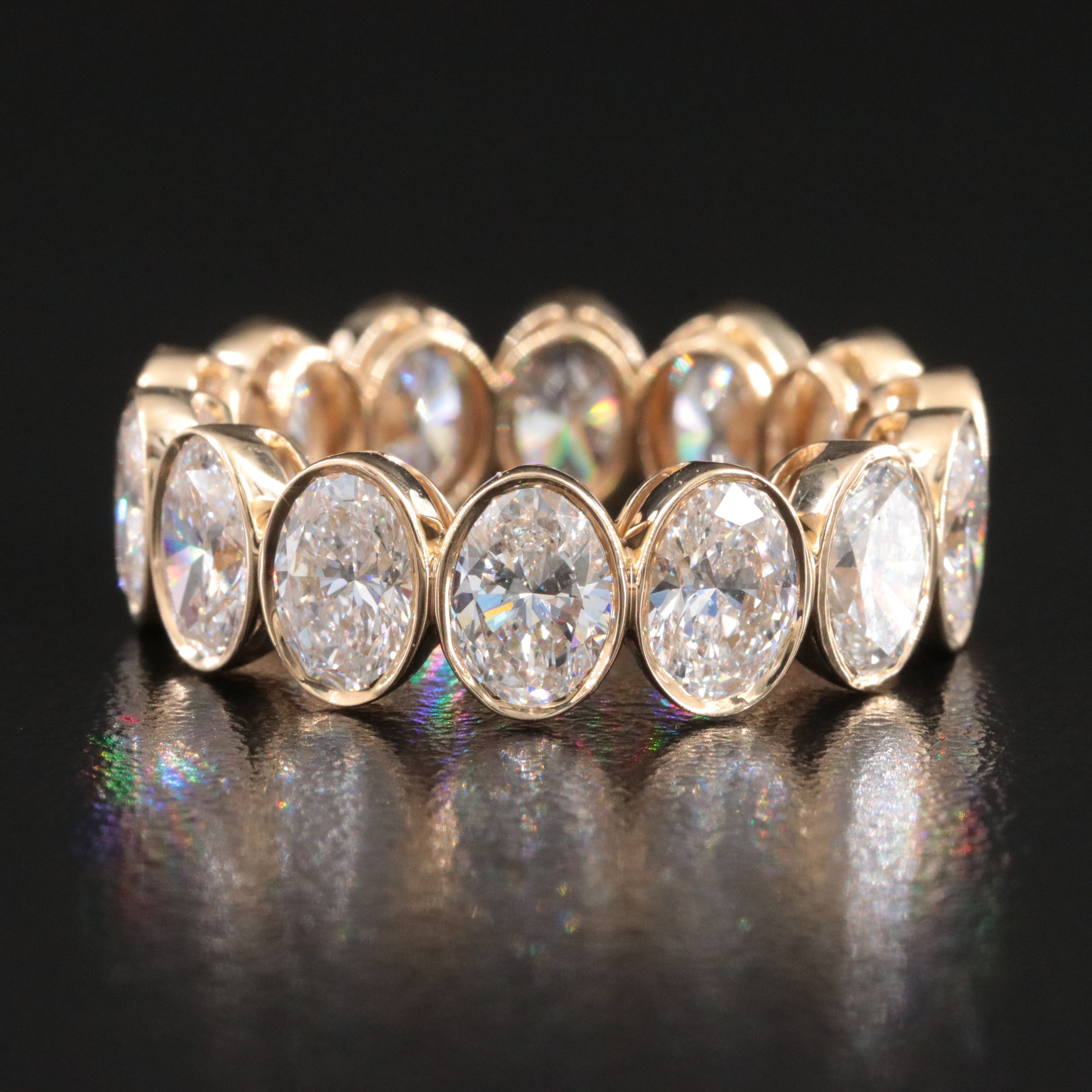 14K 6.59 CTW Lab Grown Diamond Eternity Ring