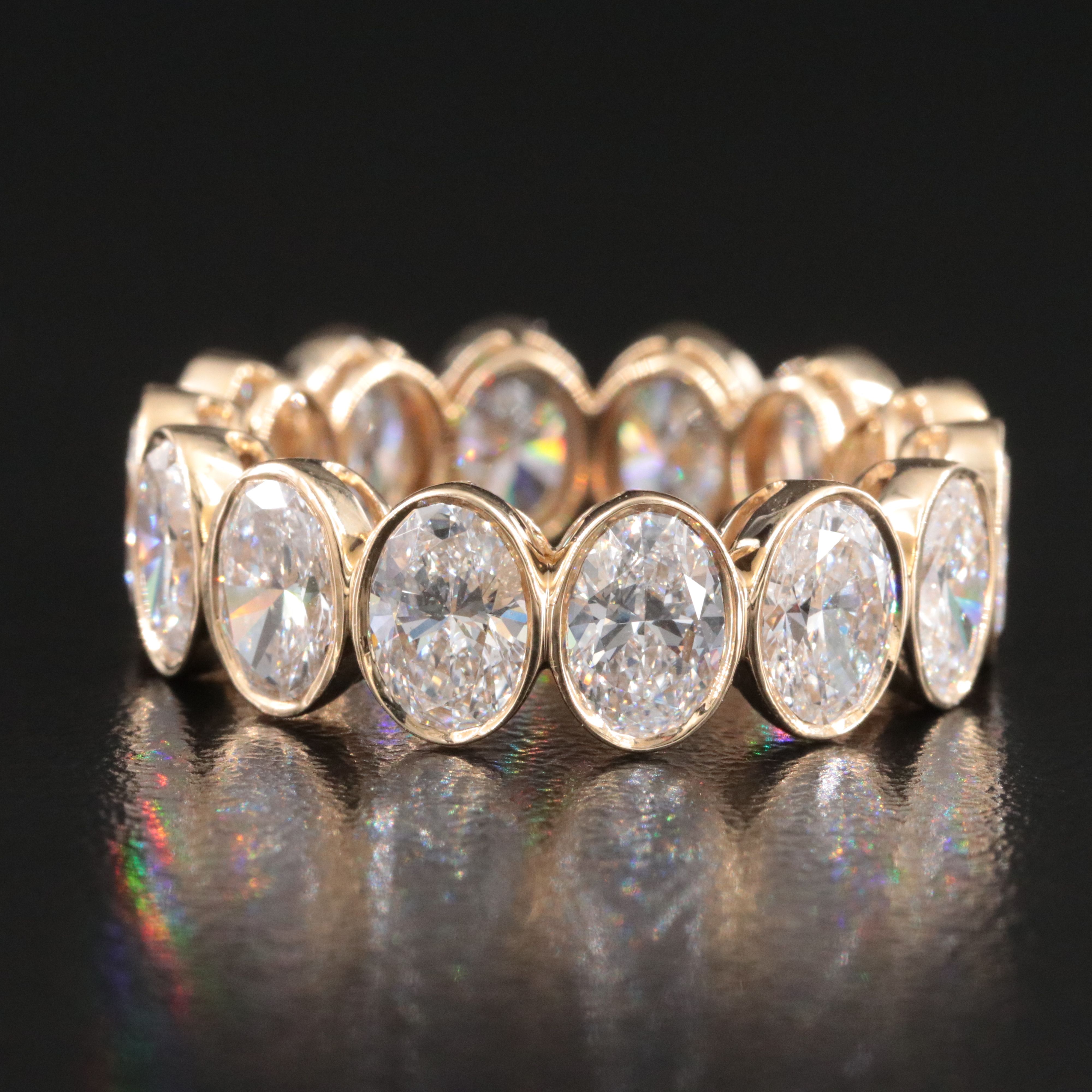14K 6.59 CTW Lab Grown Diamond Eternity Ring