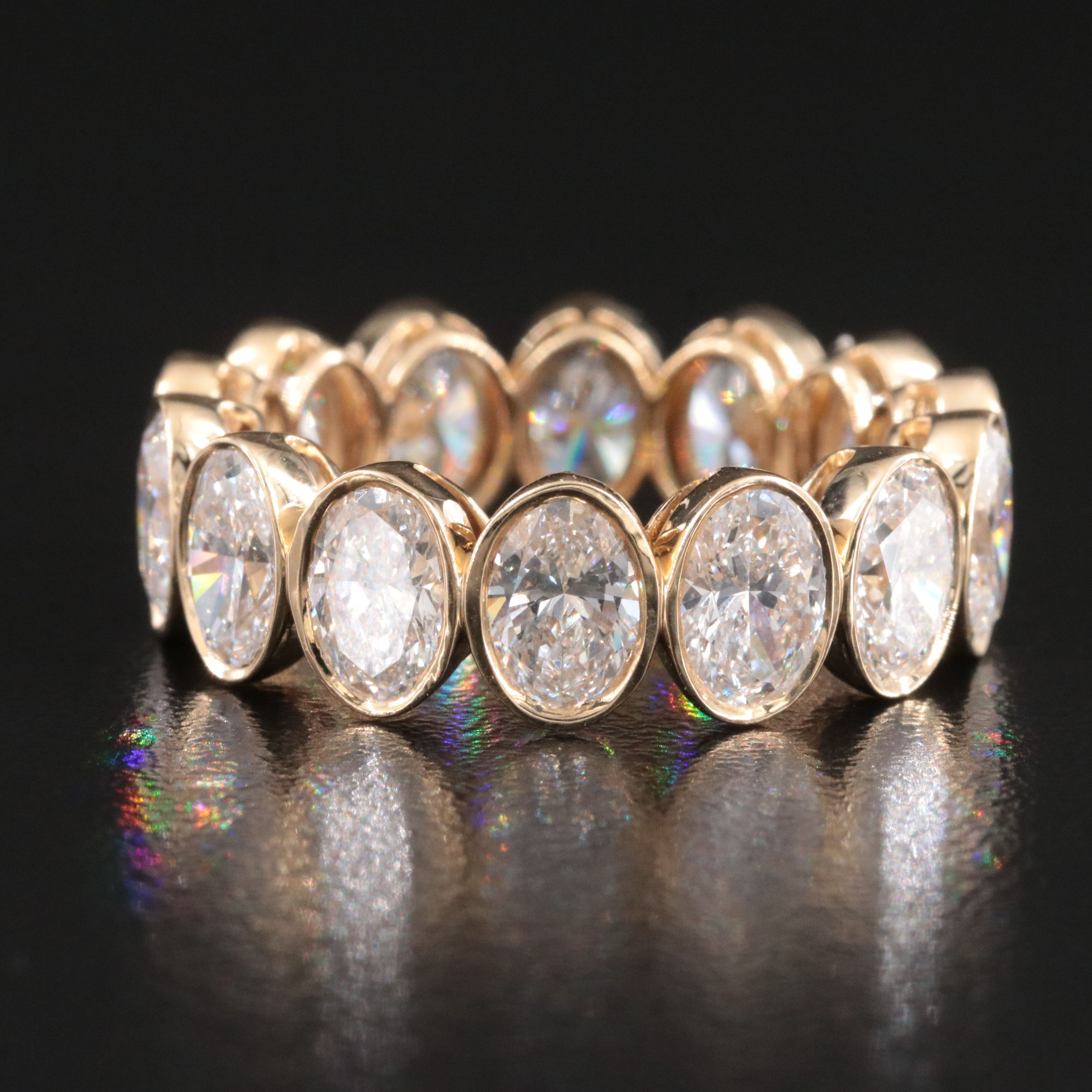 14K 6.59 CTW Lab Grown Diamond Eternity Ring
