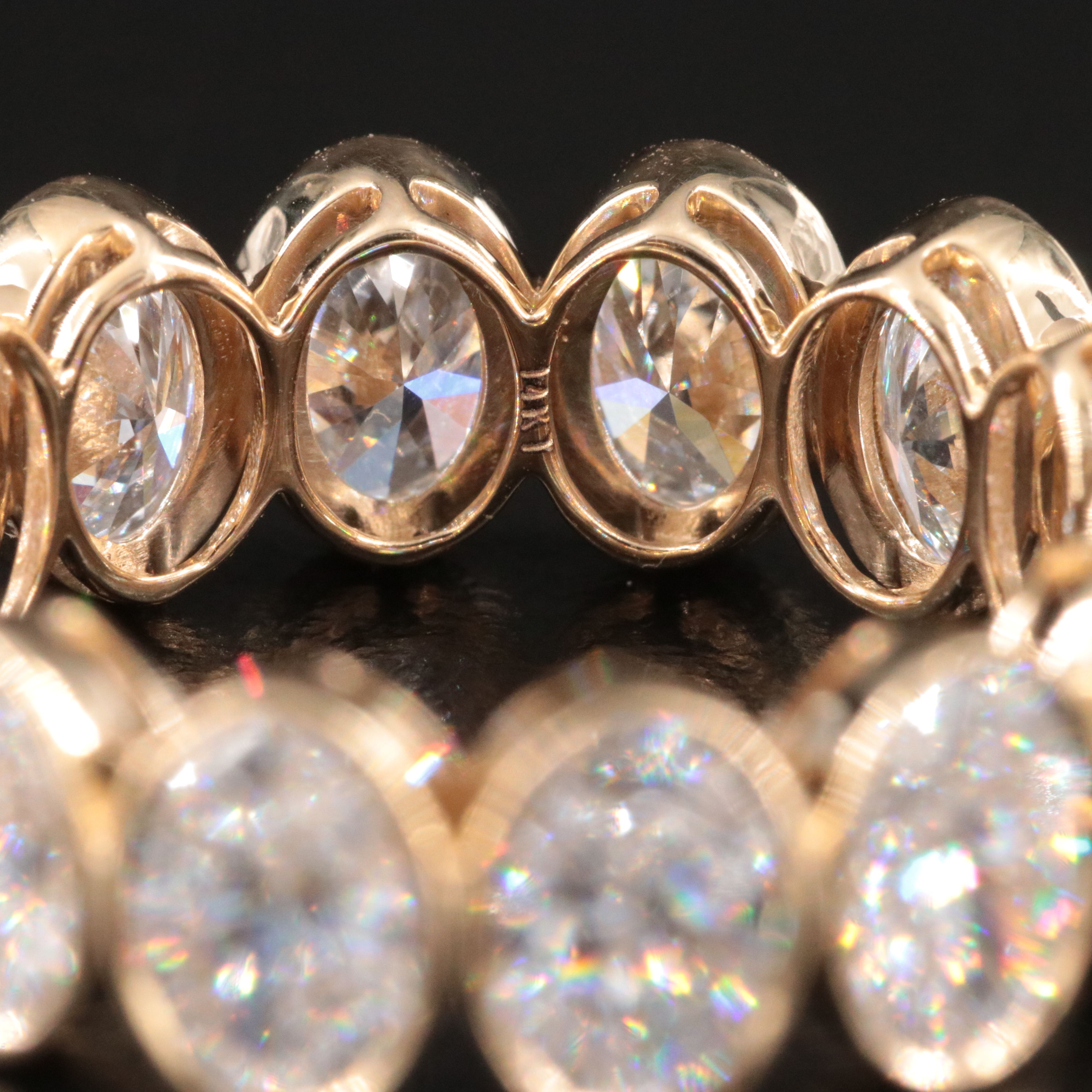 14K 6.59 CTW Lab Grown Diamond Eternity Ring
