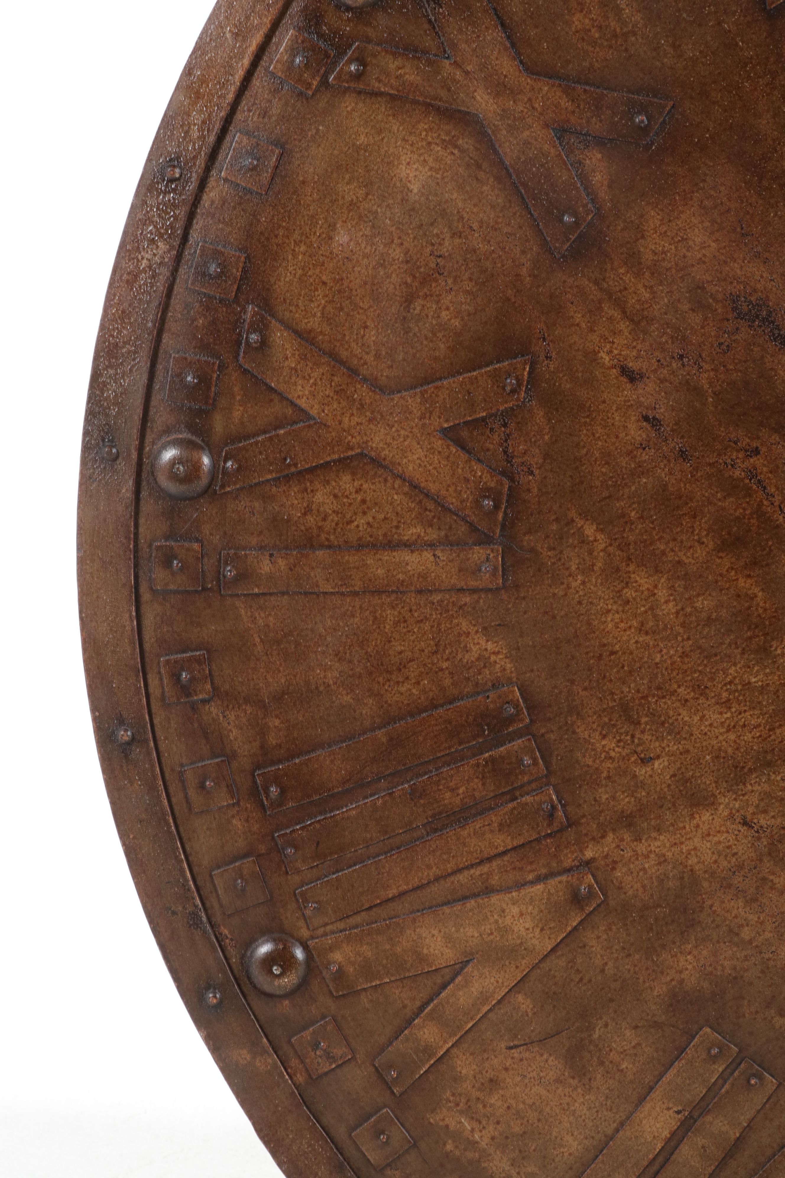 Arhaus Distressed Large Metal Decorative Wall Clock