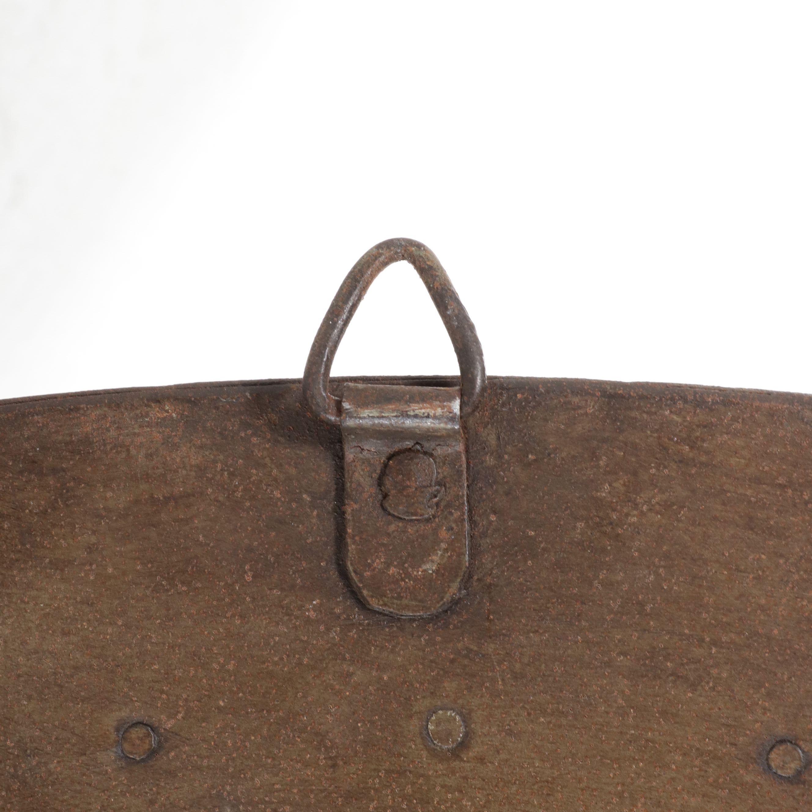 Arhaus Distressed Large Metal Decorative Wall Clock