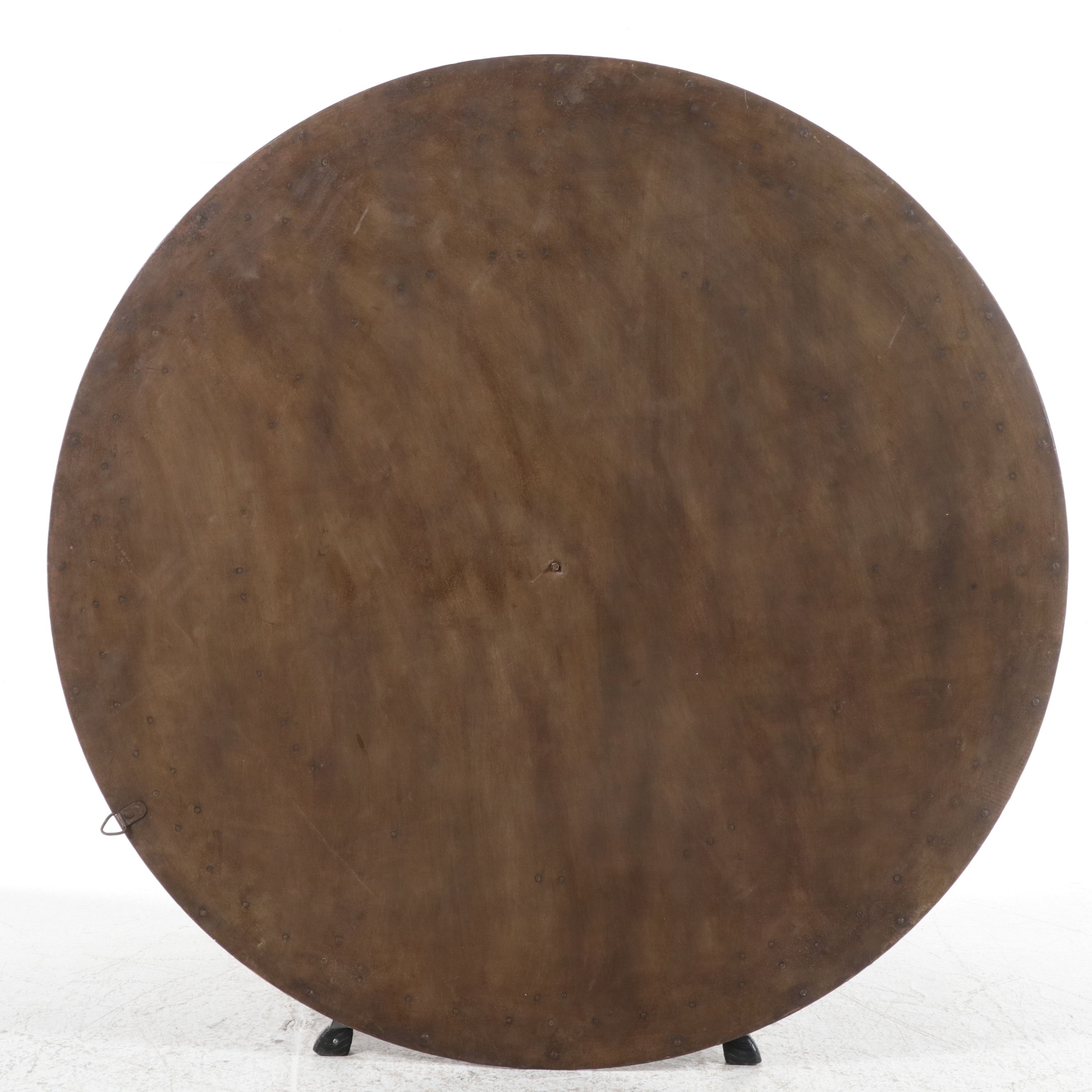 Arhaus Distressed Large Metal Decorative Wall Clock