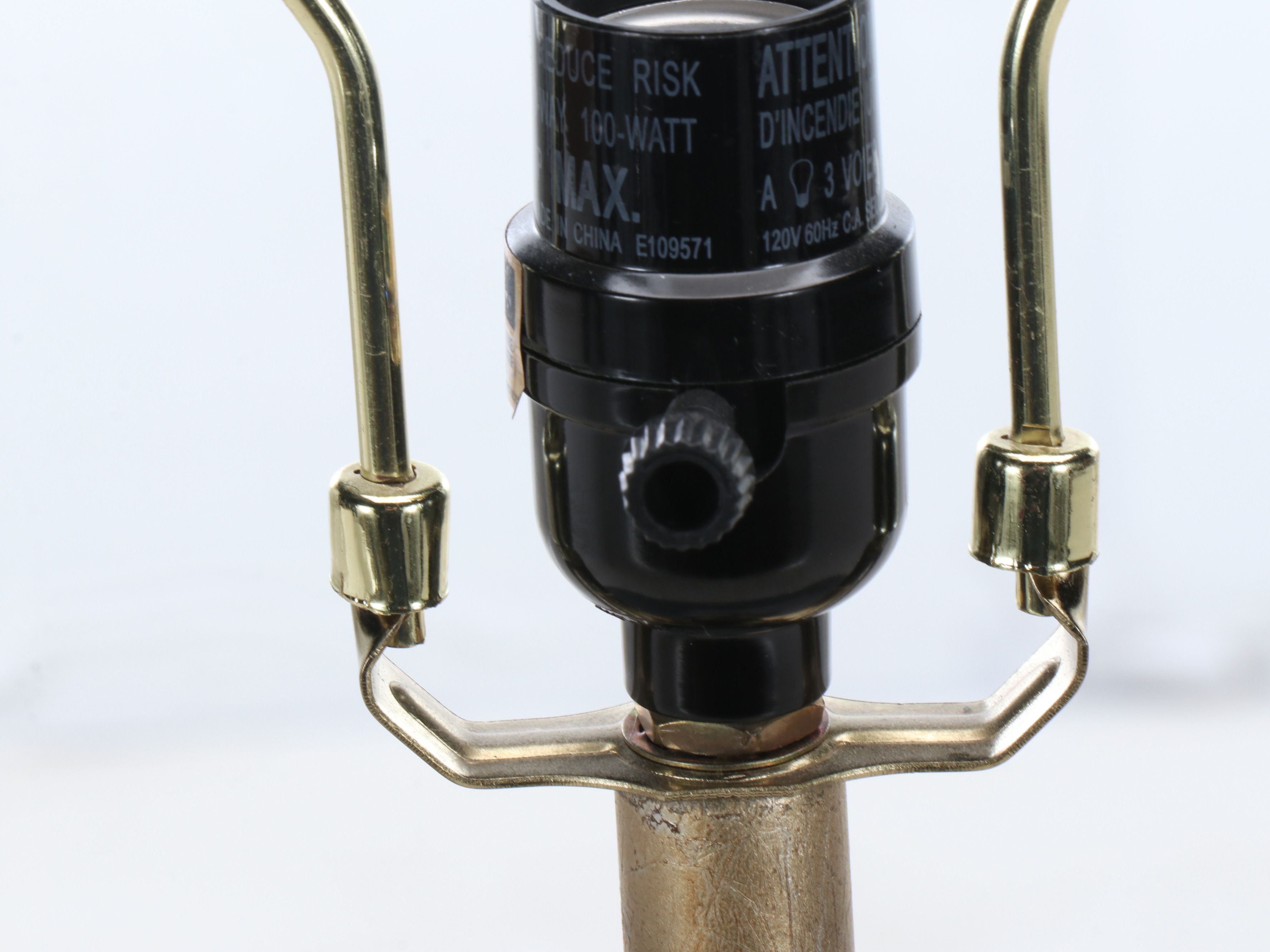 Bulbous High Gloss Grey Ceramic Lamp with Oval Shade, 21st C.