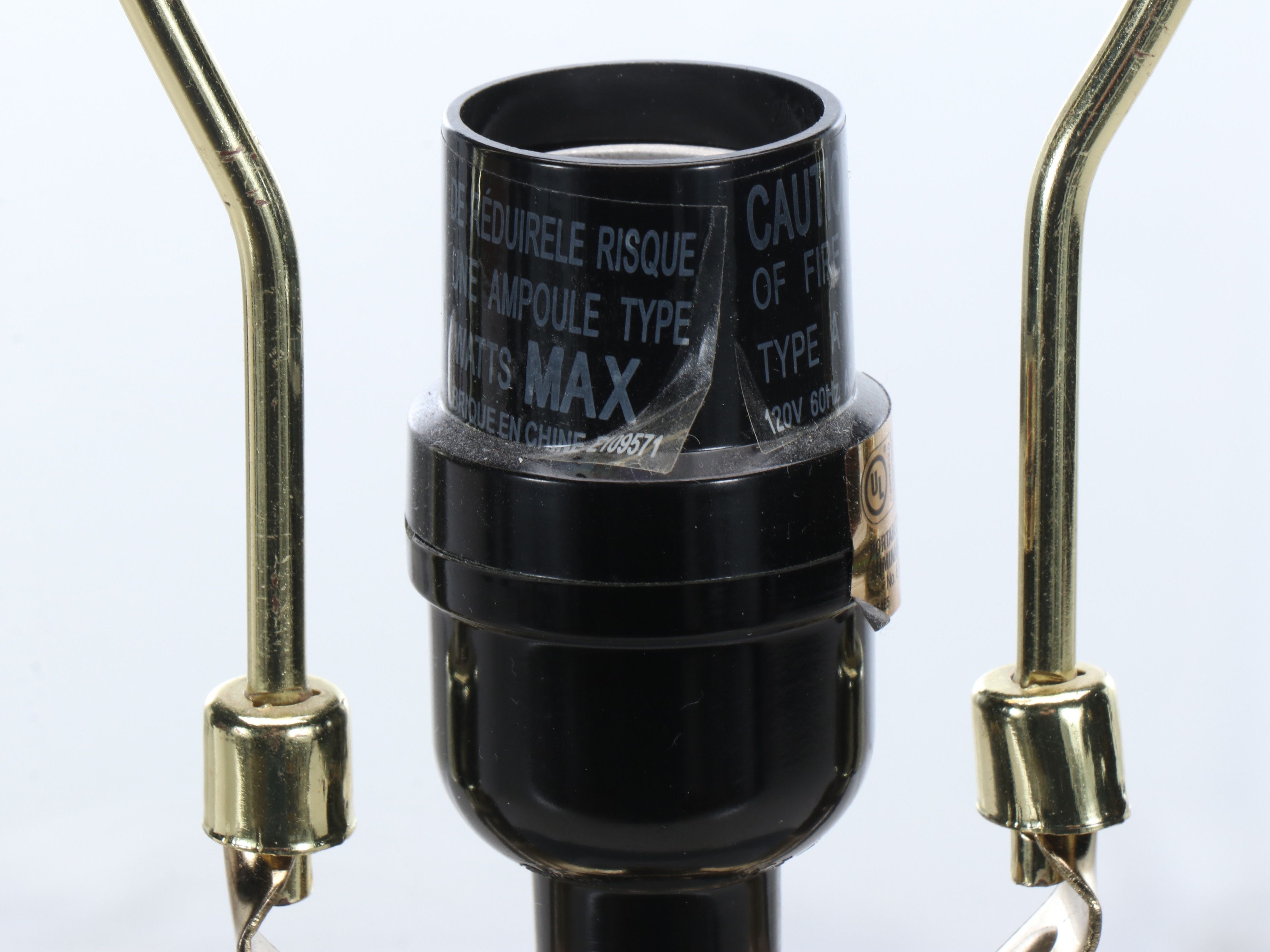 Bulbous High Gloss Grey Ceramic Lamp with Oval Shade, 21st C.