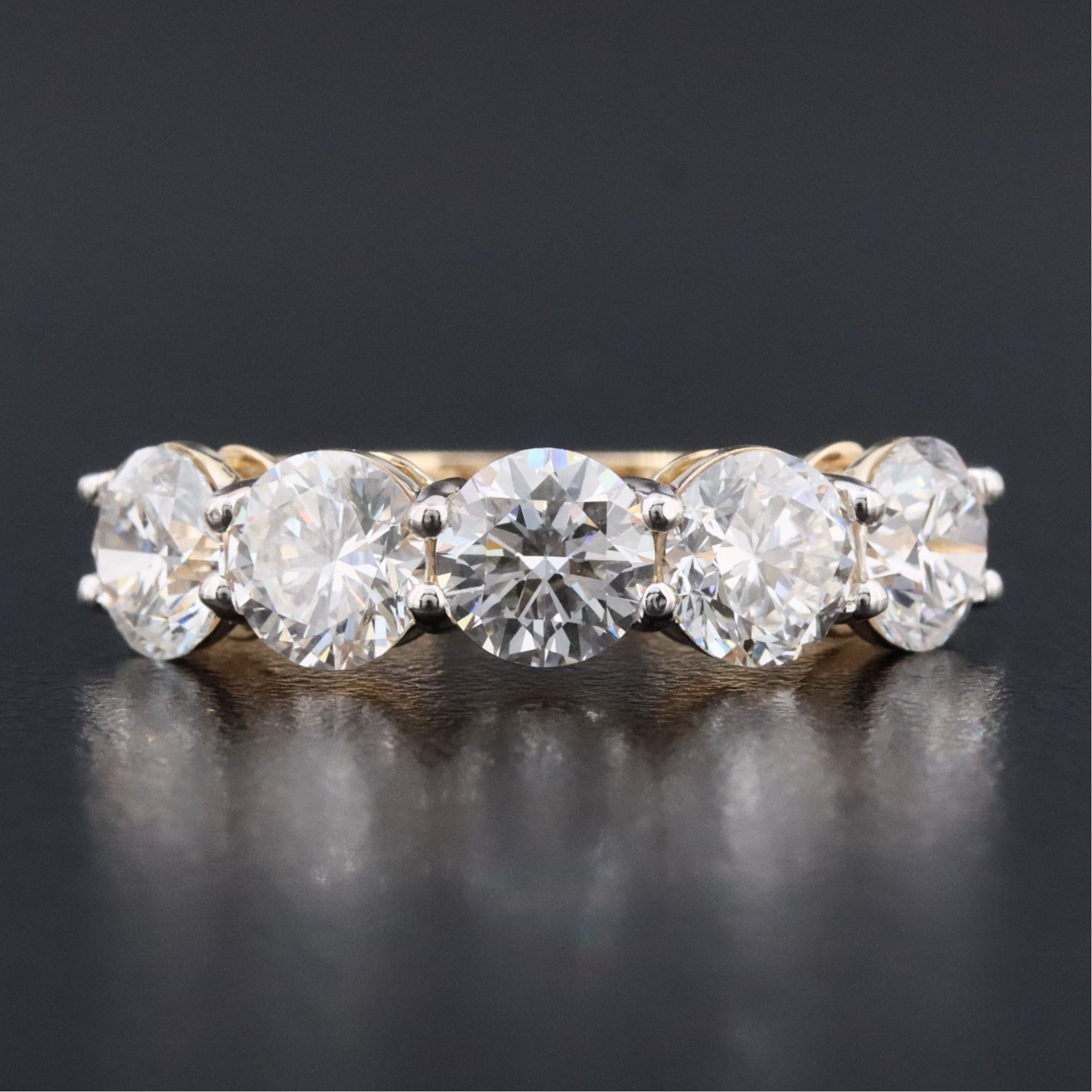 14K 2.91 CTW Lab Grown Diamond Ring